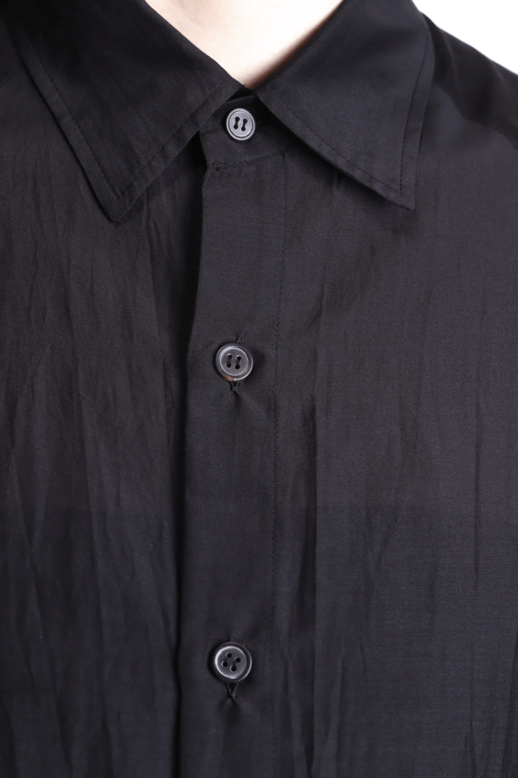 Yohji Yamamoto Yohji Yamamoto Pour Homme CELLULOSE LOAN STAND COLLAR BLOUSE Size US M / EU 48-50 / 2 - 7 Thumbnail