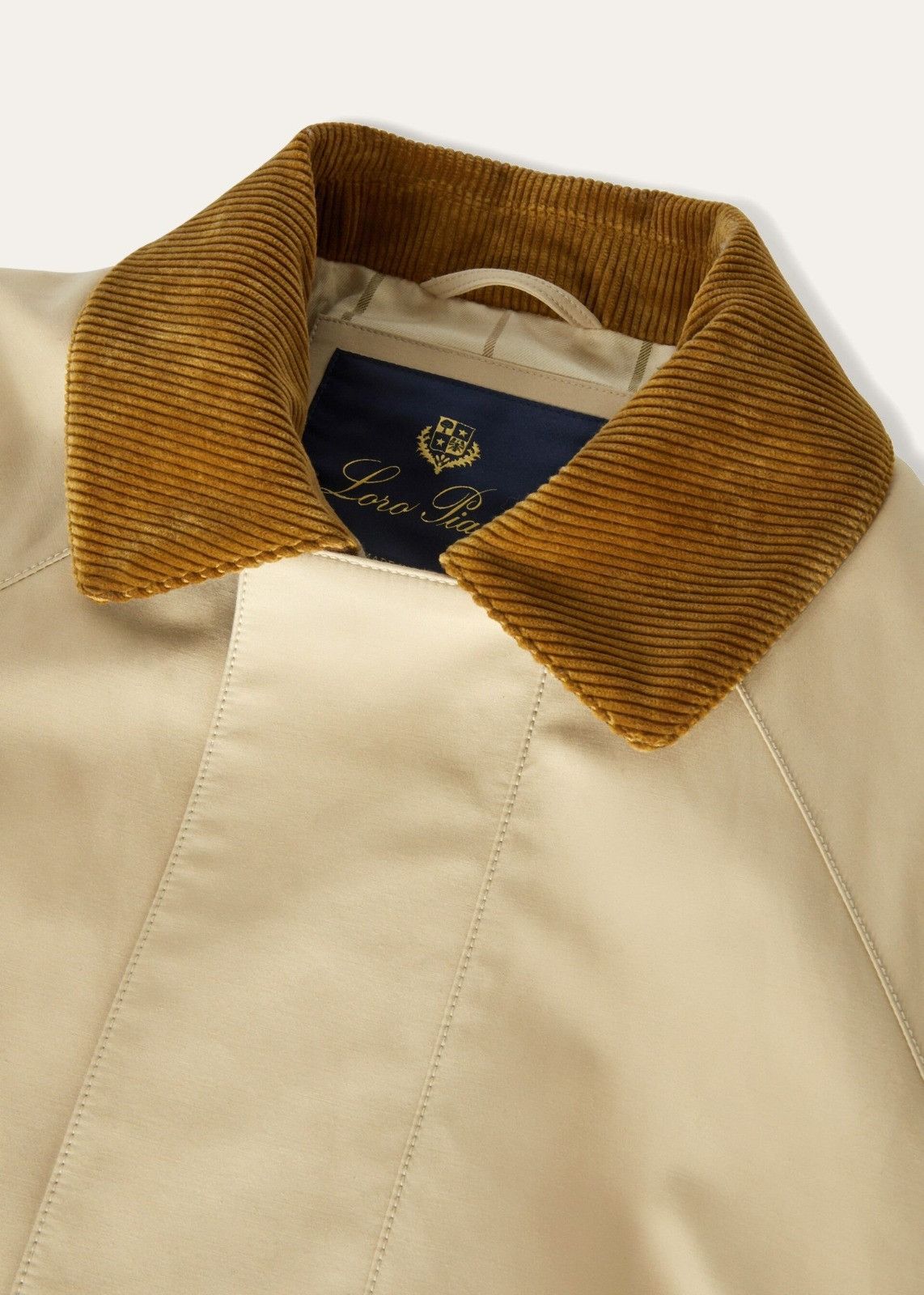 Loro Piana o1srvl11e1124 Horsey Plain Cotton Coat in Beige Size US S / EU 44-46 / 1 - 6 Thumbnail