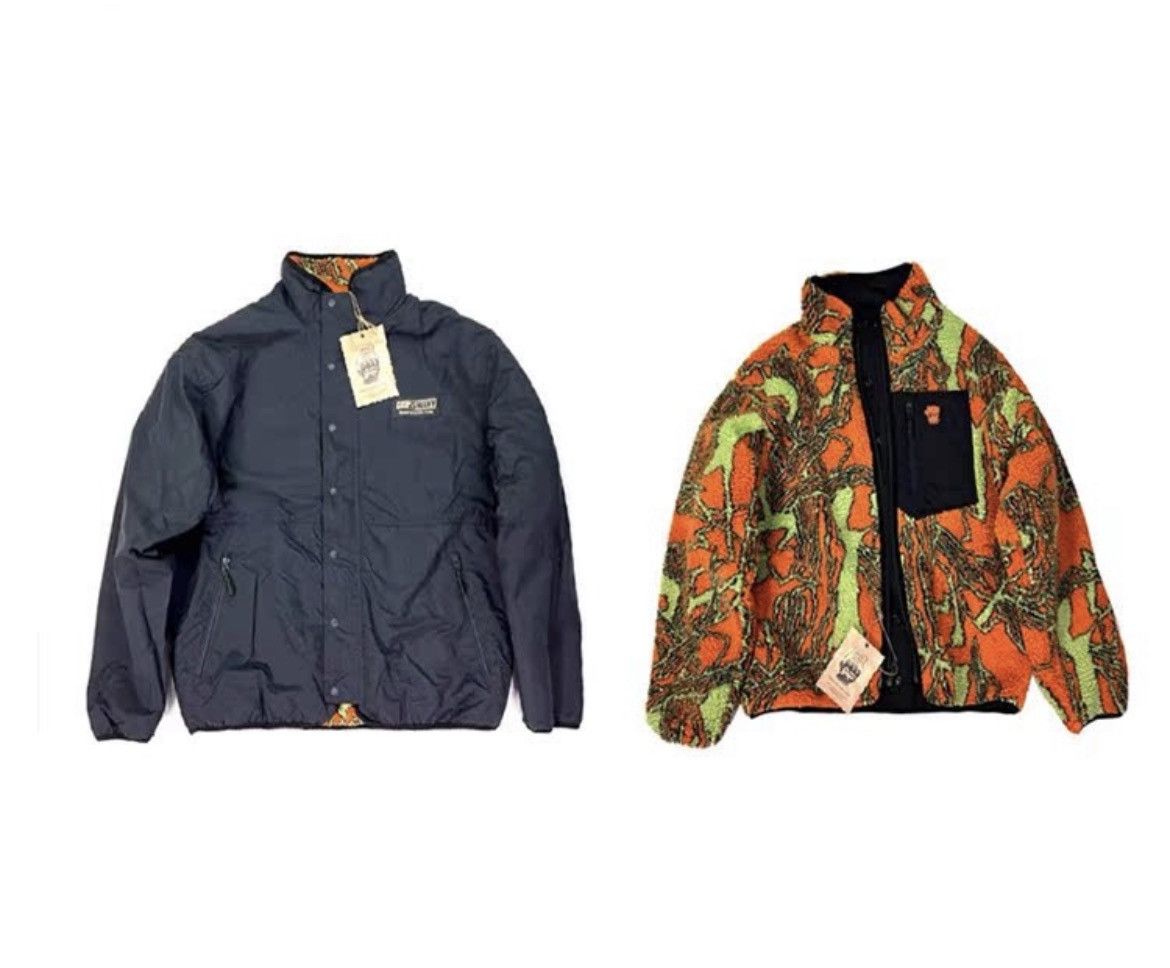 Japanese Brand Double sided fleece back orange winter jacket Size US M / EU 48-50 / 2 - 2 Thumbnail
