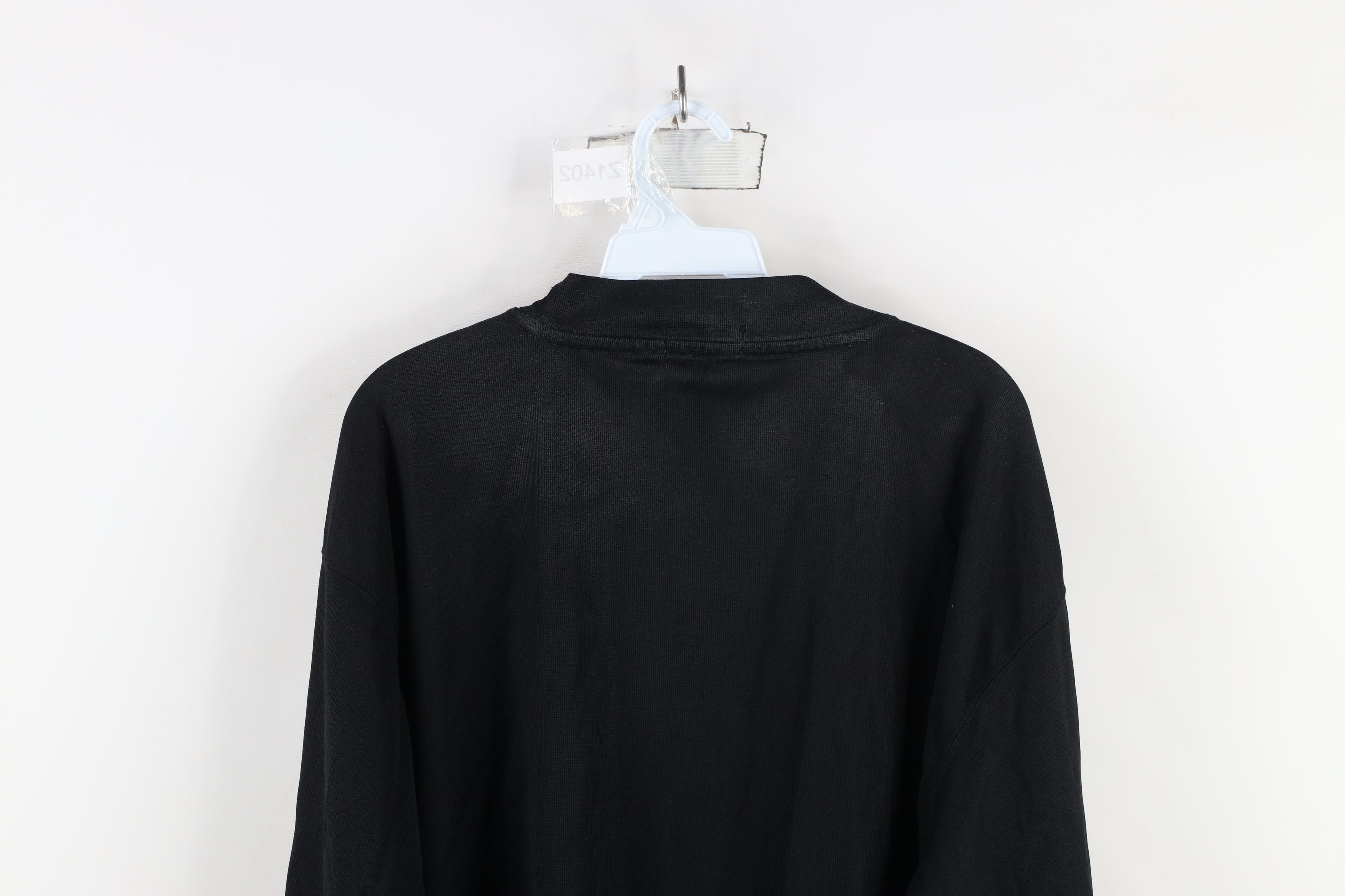 Vintage Vintage 90s Streetwear Mock Neck Long Sleeve T-Shirt Black Size US XL / EU 56 / 4 - 12 Thumbnail