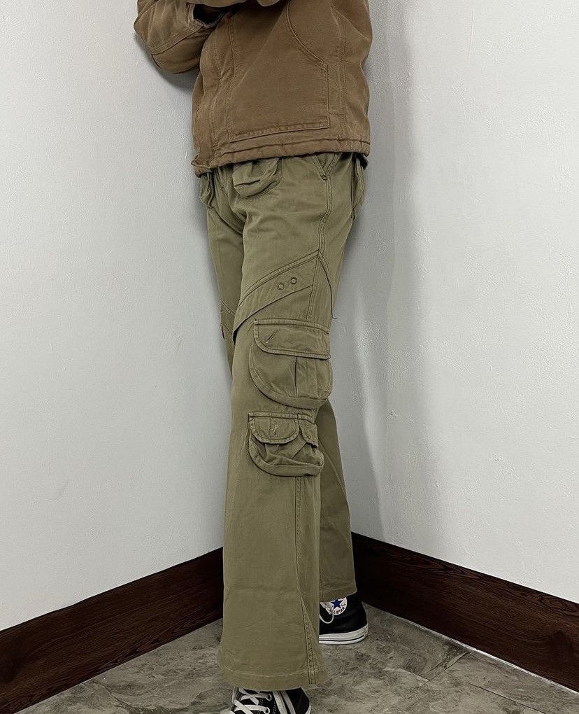 Hysteric Glamour 🔥 Rare Design Travis Scott Tactical Multi Pocket Brown Army Size US 31 - 2 Thumbnail