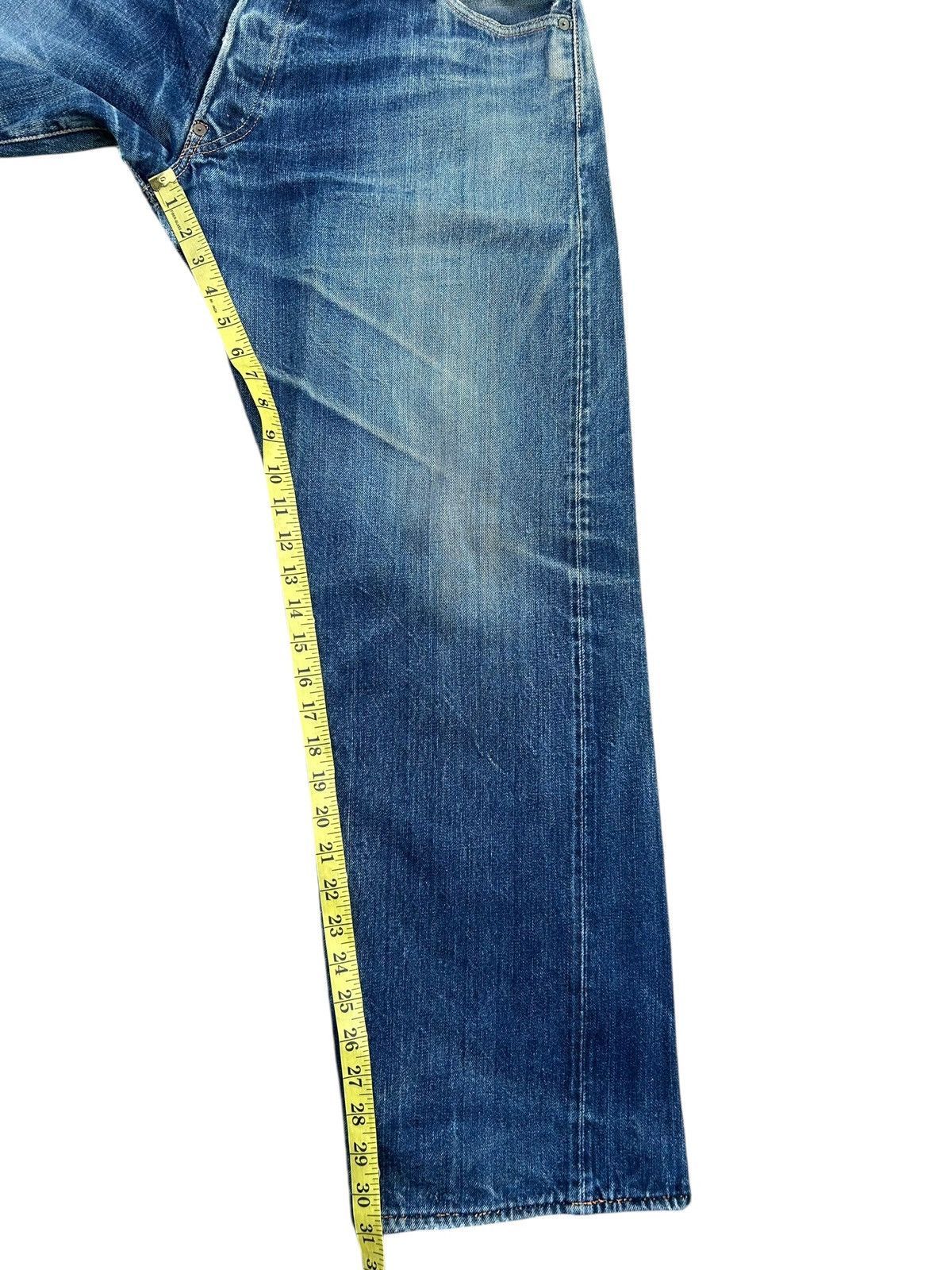 Kapital Thrashed Vintage Evisu Selvedge No1 Special Denim Jeans Size US 37 - 24 Thumbnail