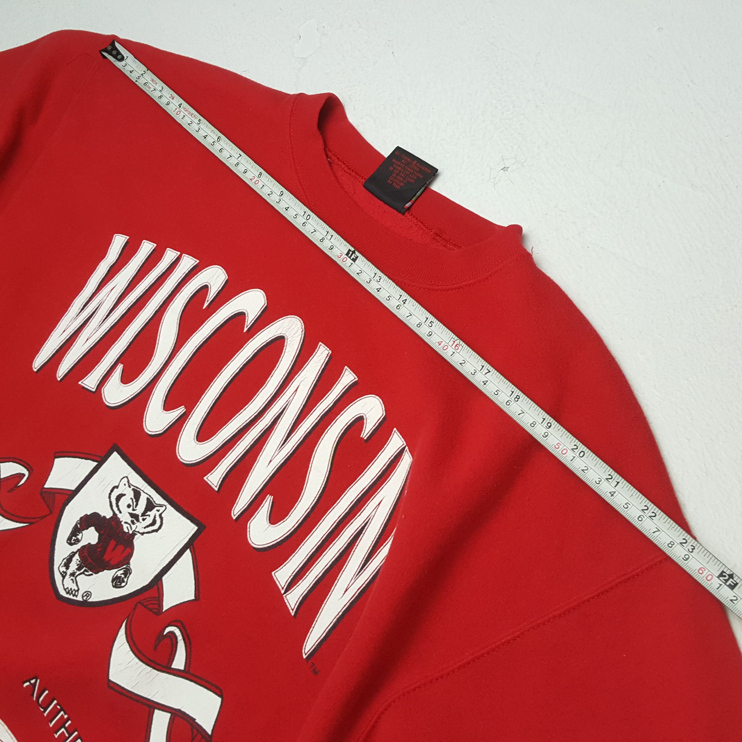 NFL × Vintage WINCONSIN BADGERS NFL Football Team Vintage Sweatshirt Size US L / EU 52-54 / 3 - 4 Thumbnail