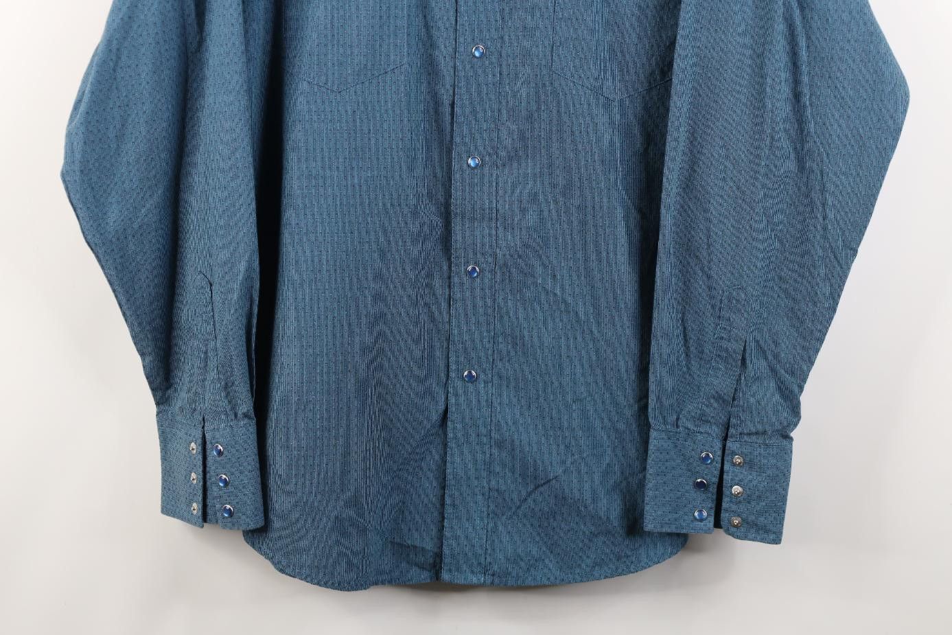 Wrangler Vintage 90s Wrangler Dot Cowboy Western Snap Button Shirt Size US L / EU 52-54 / 3 - 3 Thumbnail
