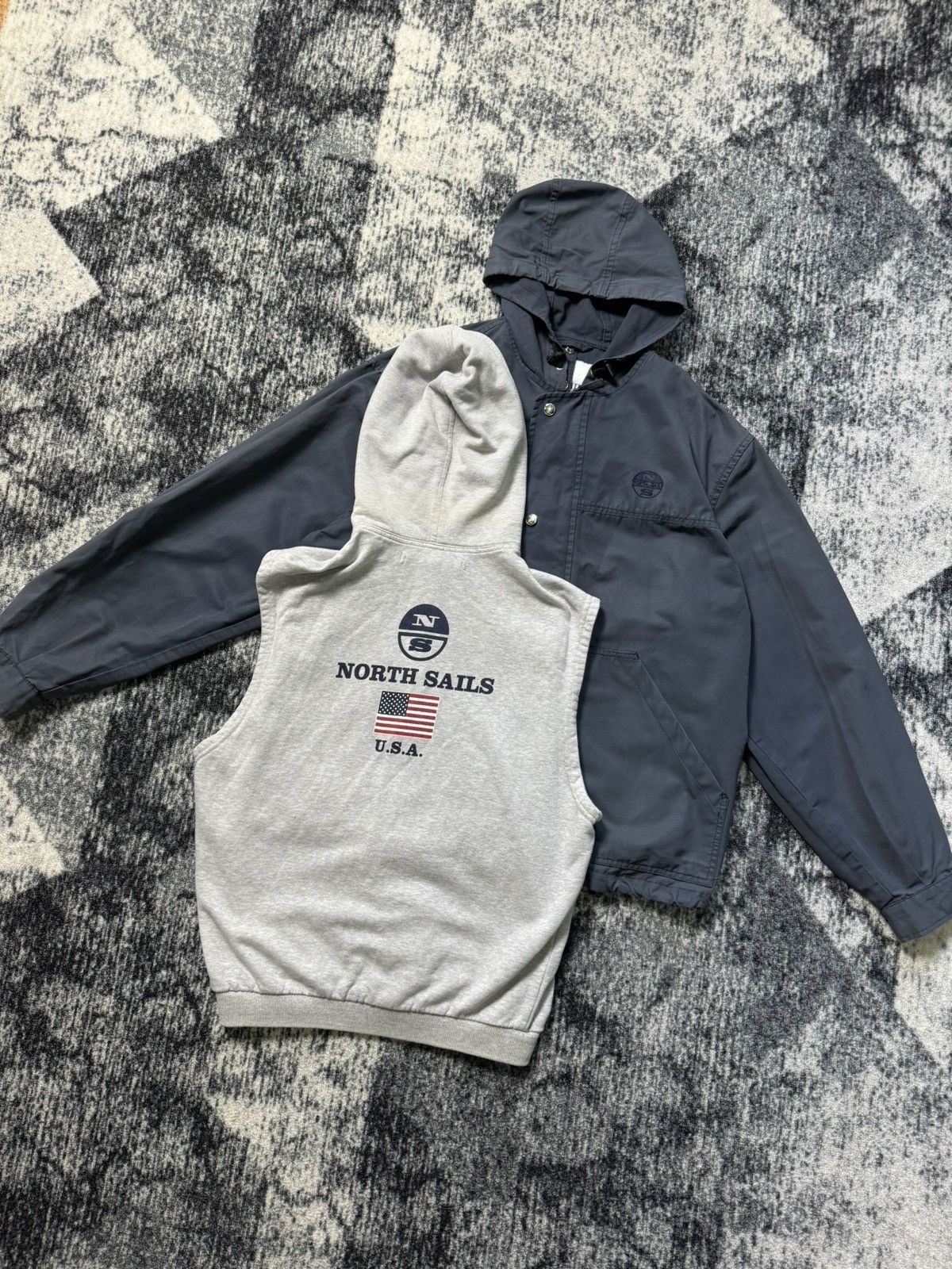 Vintage North Sails Jacket Bomber 2 in 1 Riri Y2K STYLE 90s