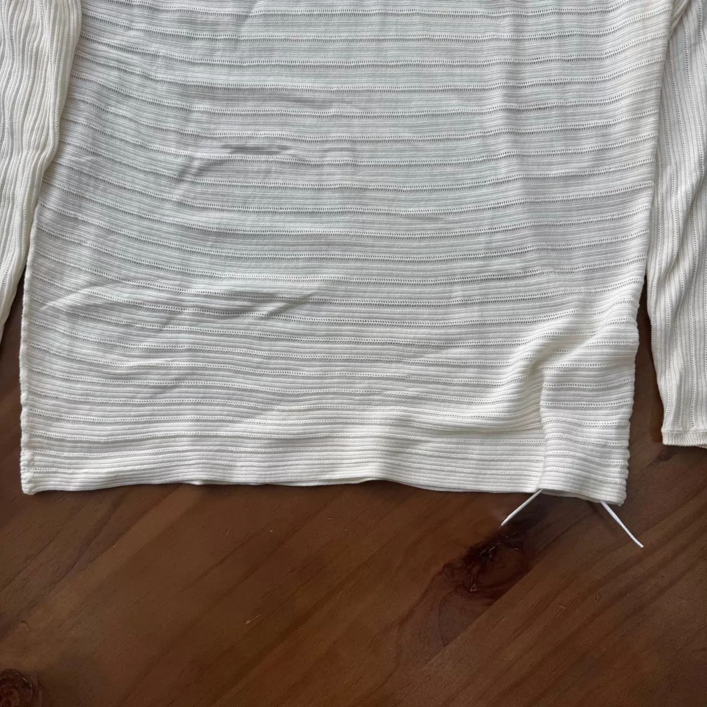 Loro Piana Loro Piana King's Gift White Knit Sweater M Light Marks Size M / US 6-8 / IT 42-44 - 6 Thumbnail