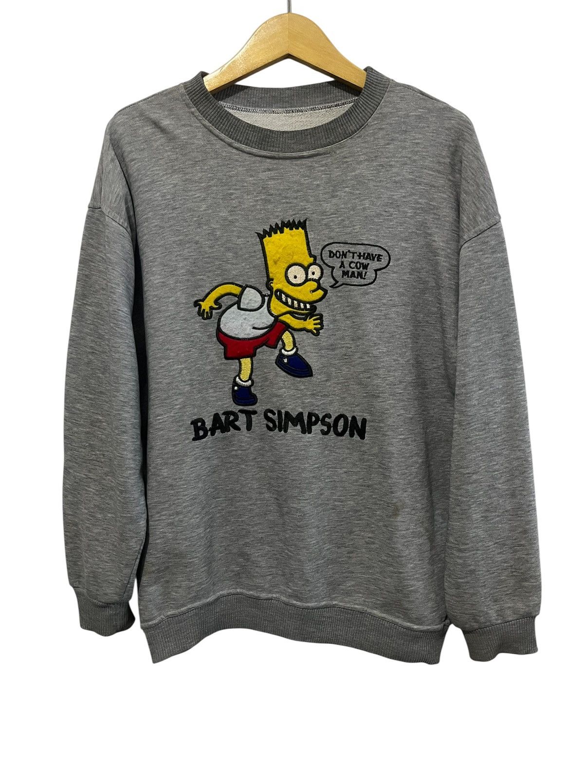 Cartoon Network Sweater Vintage Bart Simpson Embroidery Size US L / EU 52-54 / 3 - 1 Thumbnail