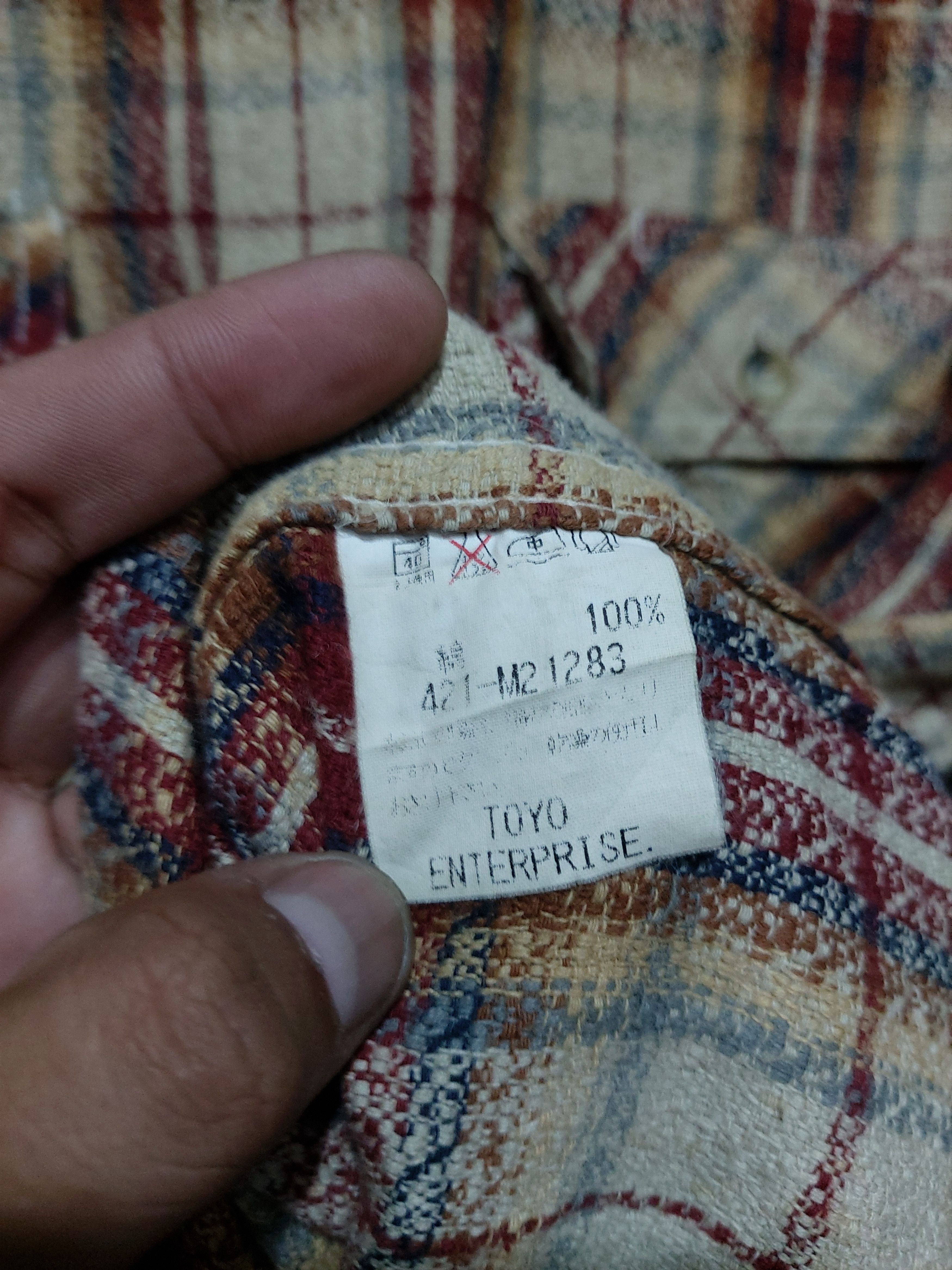 Sugar Cane SUGAR CANE TOYO ENTERPRISES FLANEL SHIRT Size US XL / EU 56 / 4 - 7 Thumbnail