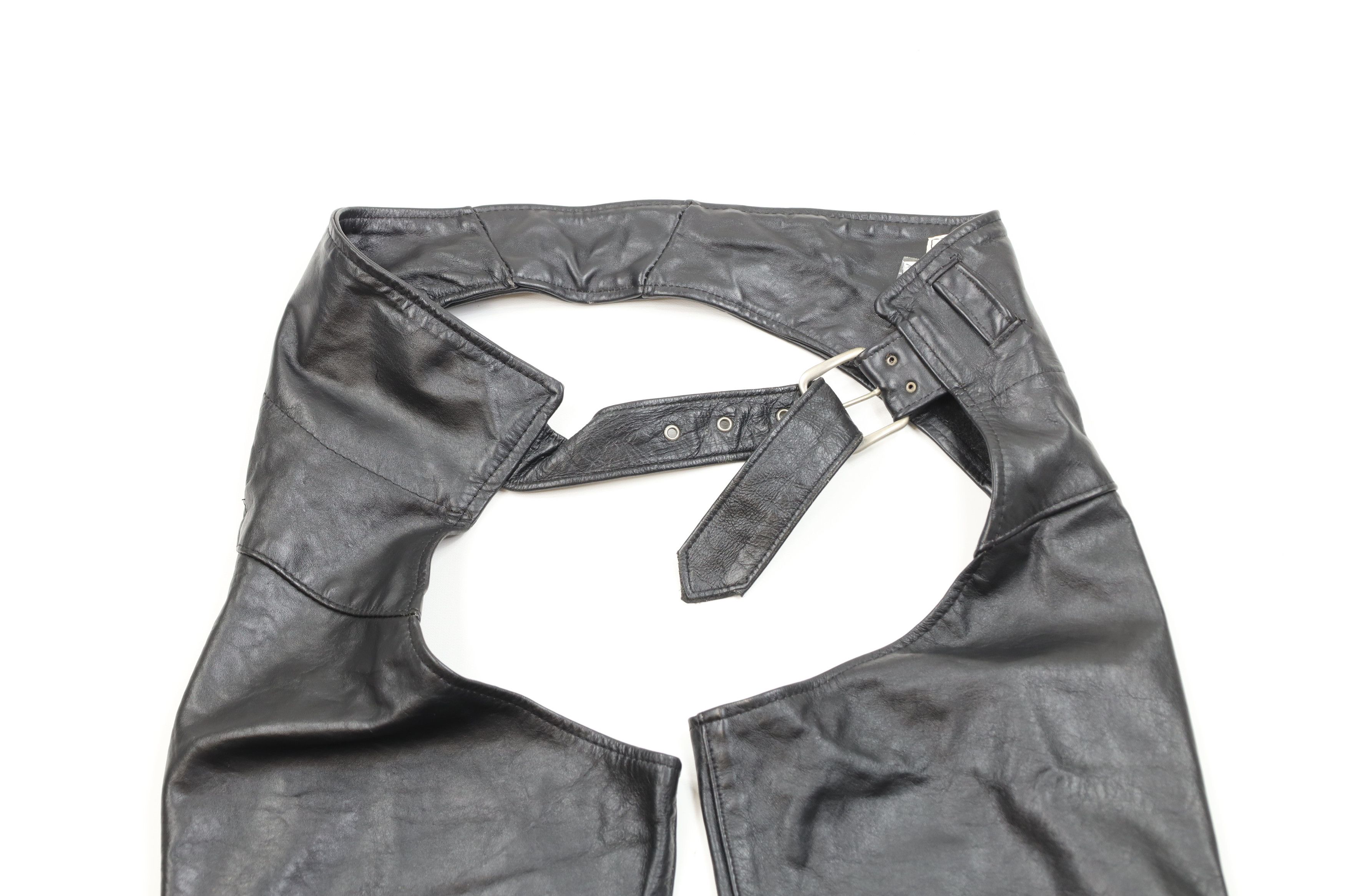 Vintage Vintage 70s Streetwear Leather Motorcycle Chaps USA Dom Size US 30 / EU 46 - 2 Thumbnail