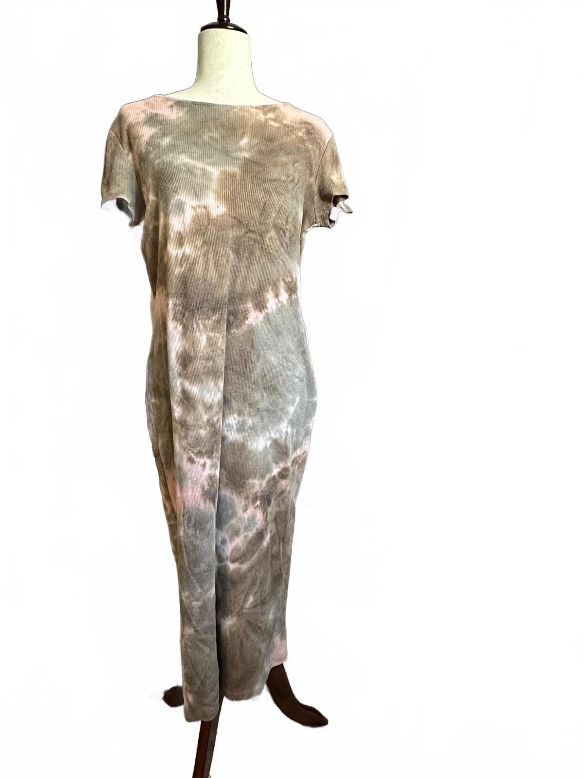 BP. BP. Tie-Dye Ribbed Dress Size L Size L / US 10 / IT 46 - 2 Thumbnail