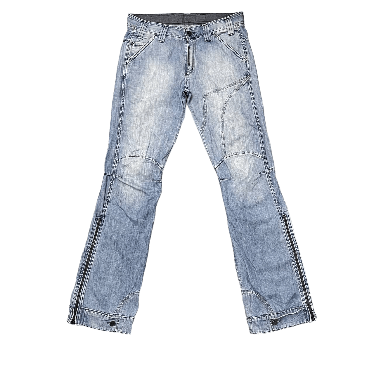 G-Star Vintage G Star Raw Flared Denim Pants Size US 31 - 1 Thumbnail