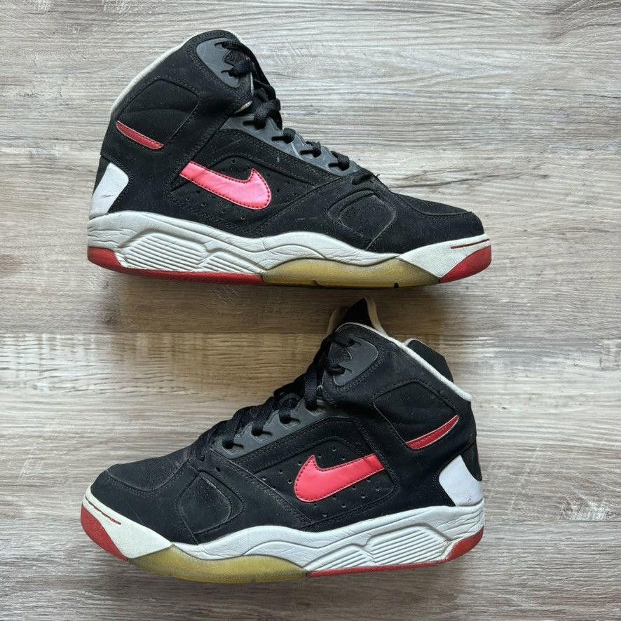 Nike NIKE • Air Flight Lite High "2014 Black/Red" (9.5M) Size US 9.5 / EU 42-43 - 2 Thumbnail