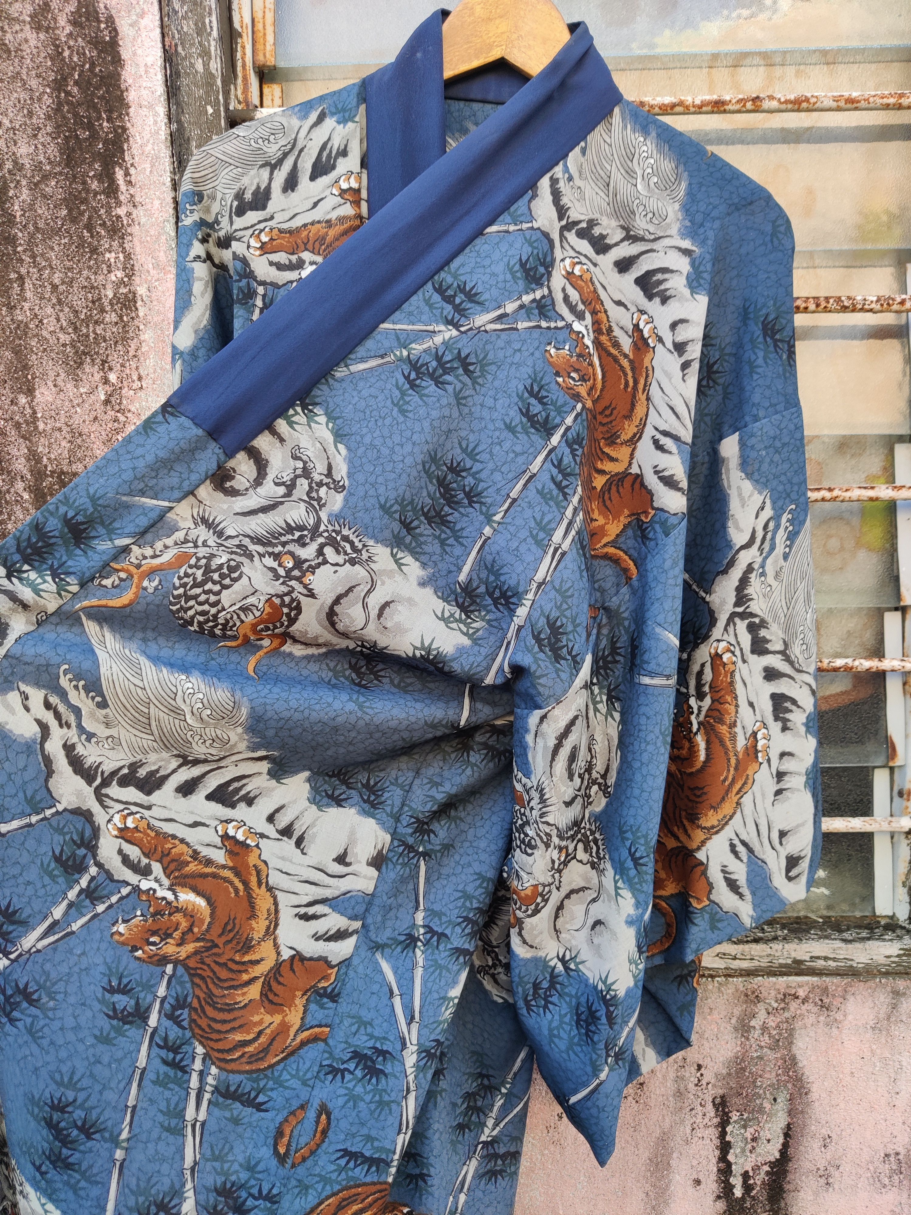 Japanese Brand 🔥Offer Me🔥 Vintage Japanese Tiger OVP Kimono Jacket Size US XL / EU 56 / 4 - 2 Thumbnail