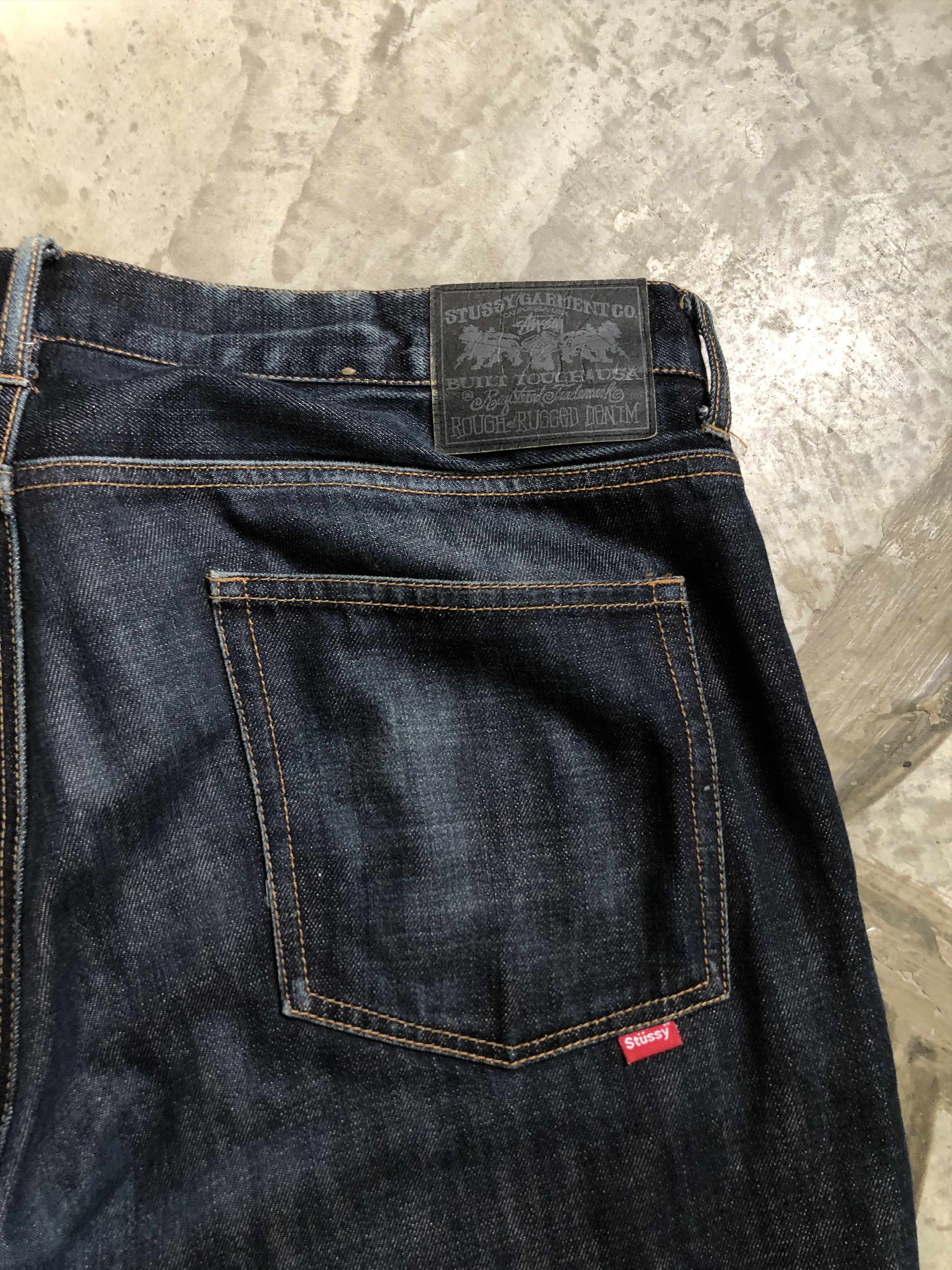 Stussy vintage stussy 2000s denim rough and rouged jeans Size US 36 / EU 52 - 7 Thumbnail