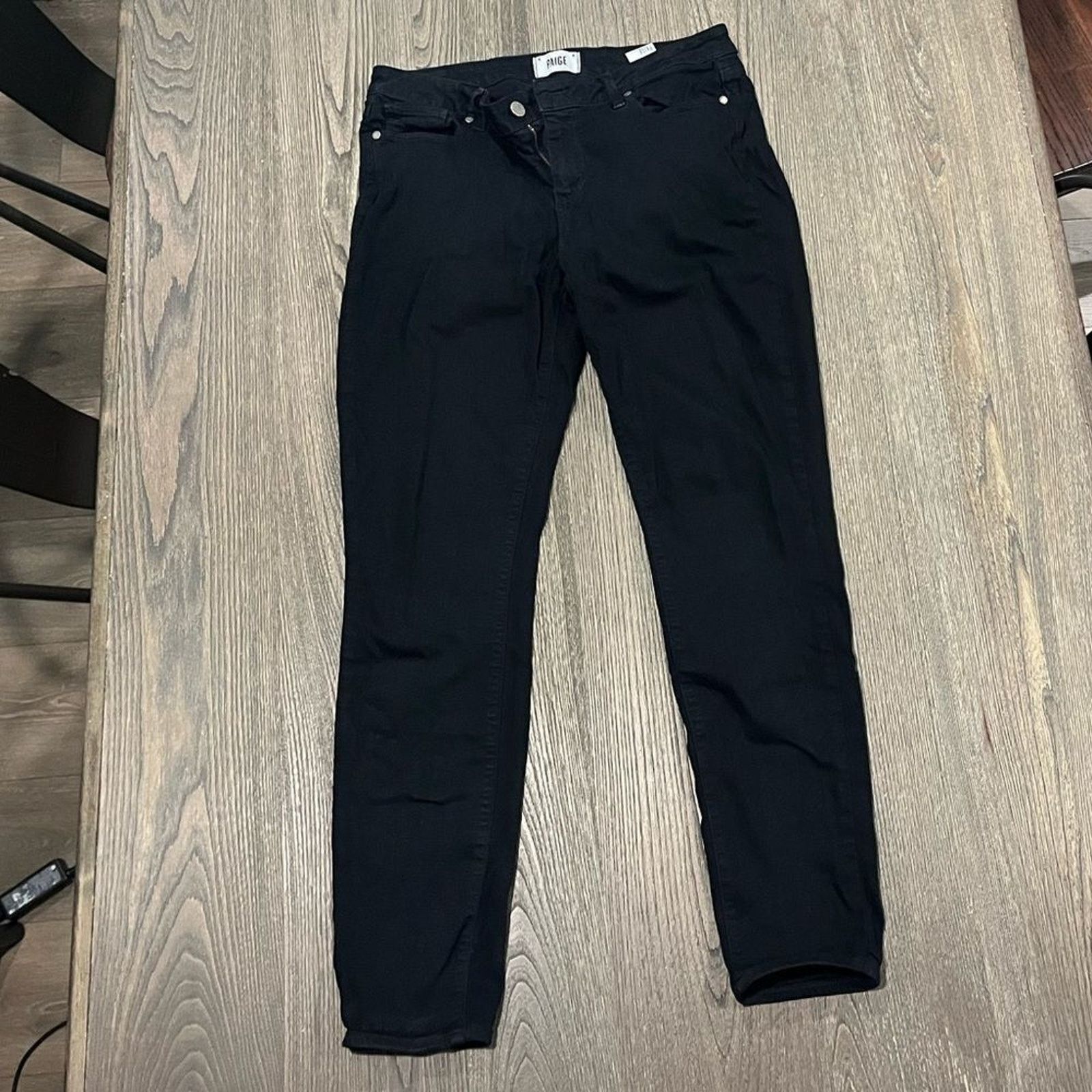 Paige Paige Verdugo Ultra Skinny Leg Black Jeans Size 32 Size 32" / US 10 / IT 46 - 1 Thumbnail