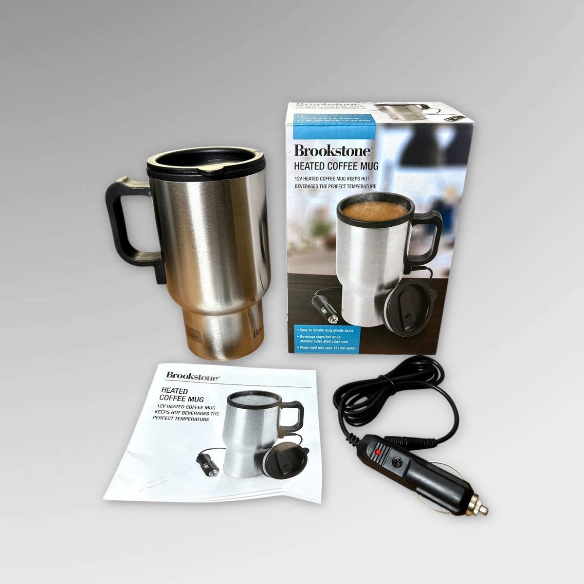 Other Brookstone Stainless Steel Heated Coffee Mug - 13 oz. Size ONE SIZE - 1 Thumbnail