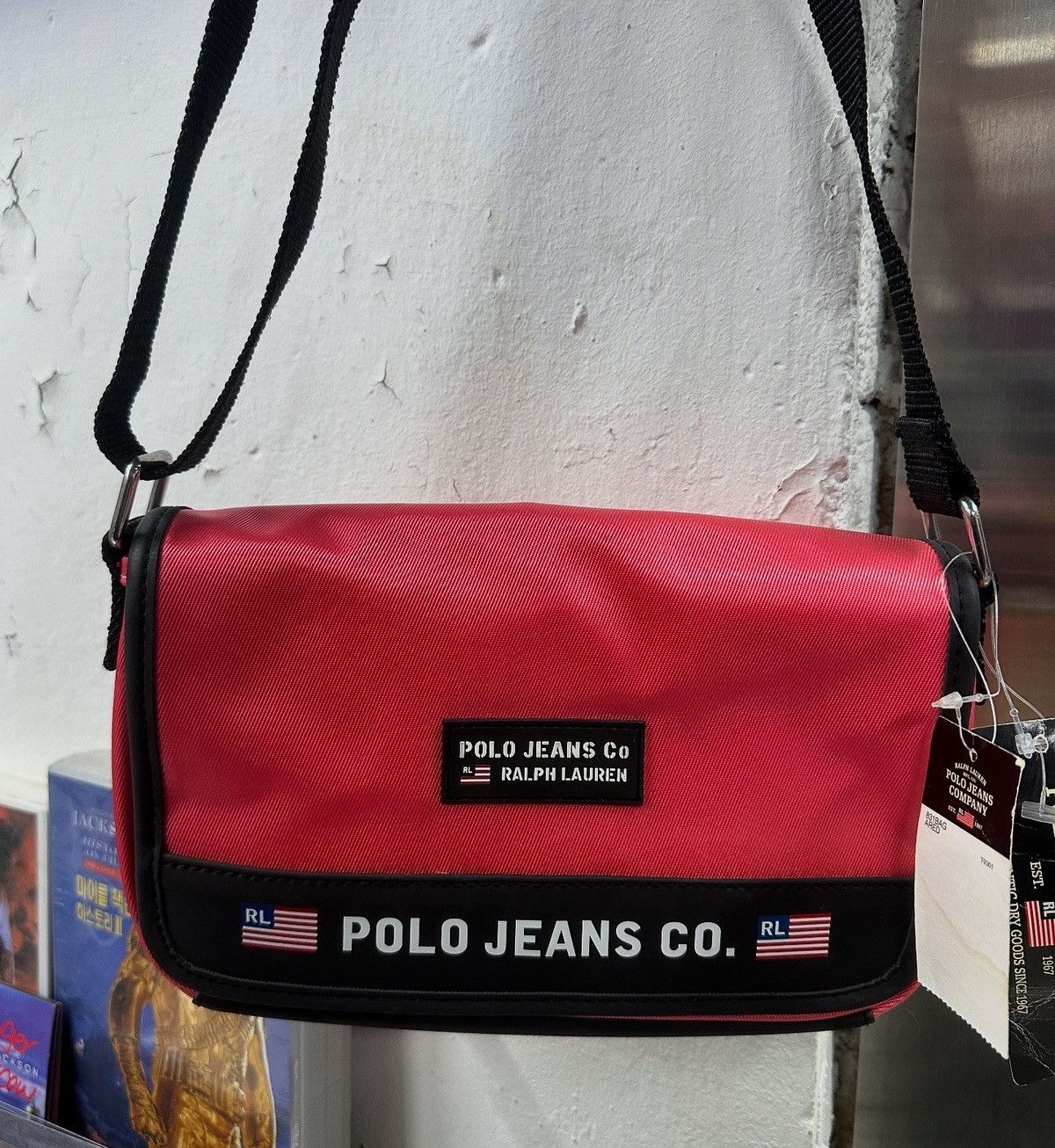 Polo Ralph Lauren × Vintage 90S POLO JEANS BAG Size ONE SIZE - 5 Thumbnail