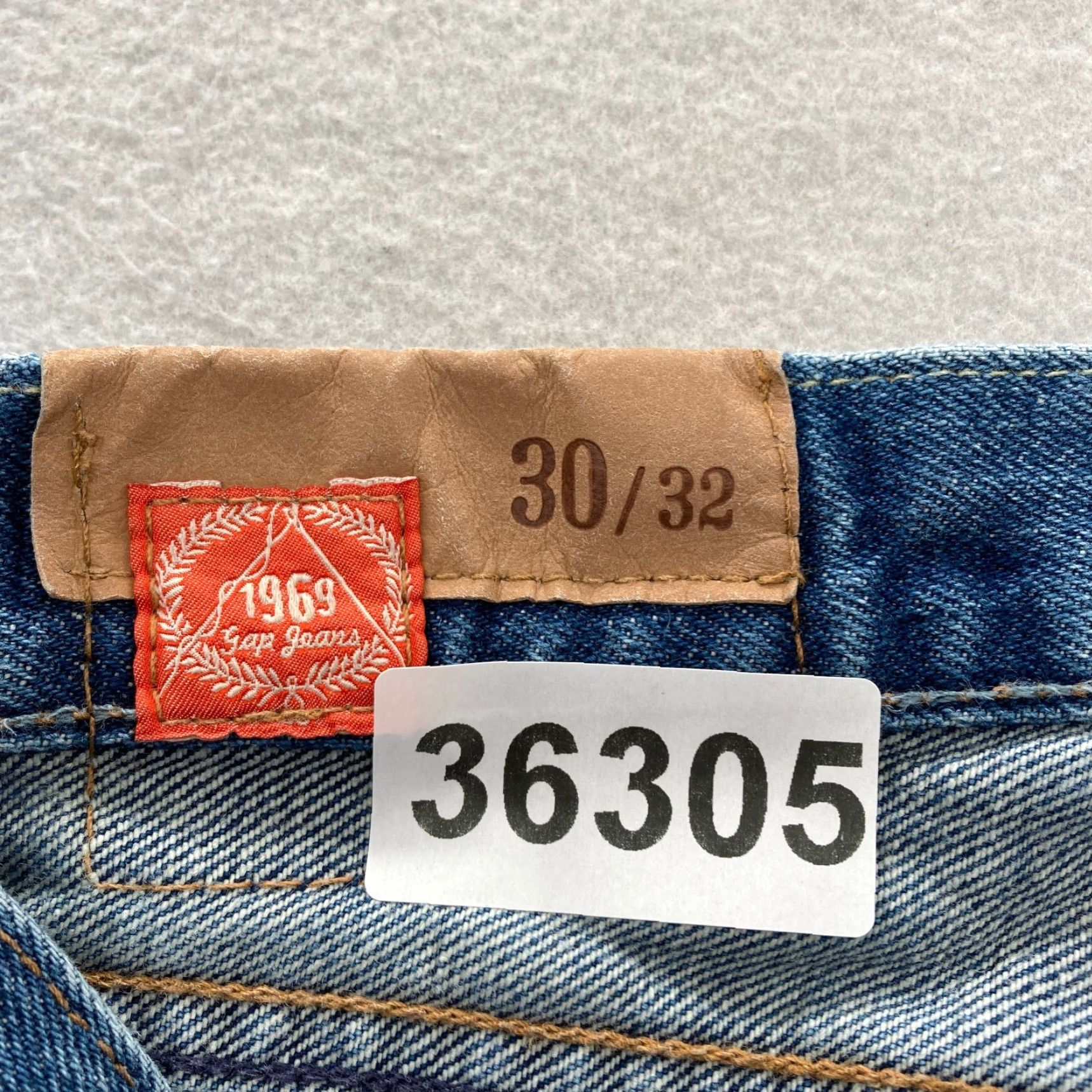 Gap VINTAGE Gap 1969 Jeans Mens 30x32 Straight Leg Dark Stone Wash Blue Denim Y2K Size US 30 / EU 46 - 7 Thumbnail