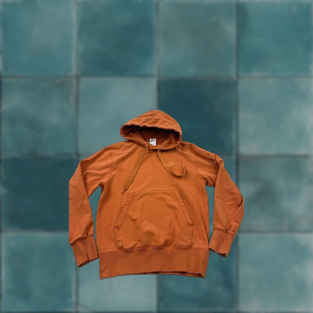 Nike Nike Hoodie Mens XS Orange Pullover Fleece Small Swoosh Logo Sweatshirt Size US XS / EU 42 / 0 - 1 Thumbnail