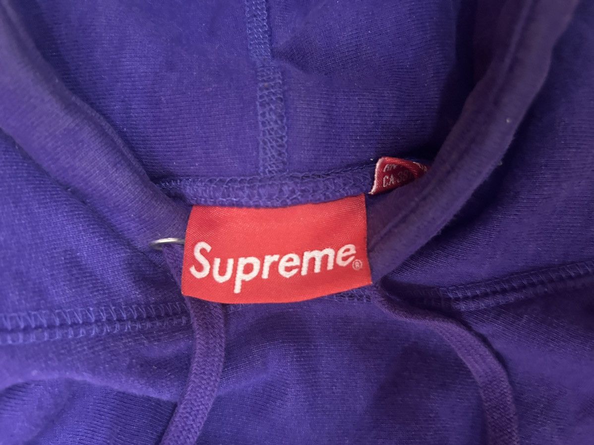 Supreme Supreme Cross Box Logo Hooded Sweatshirt Purple | Grailed