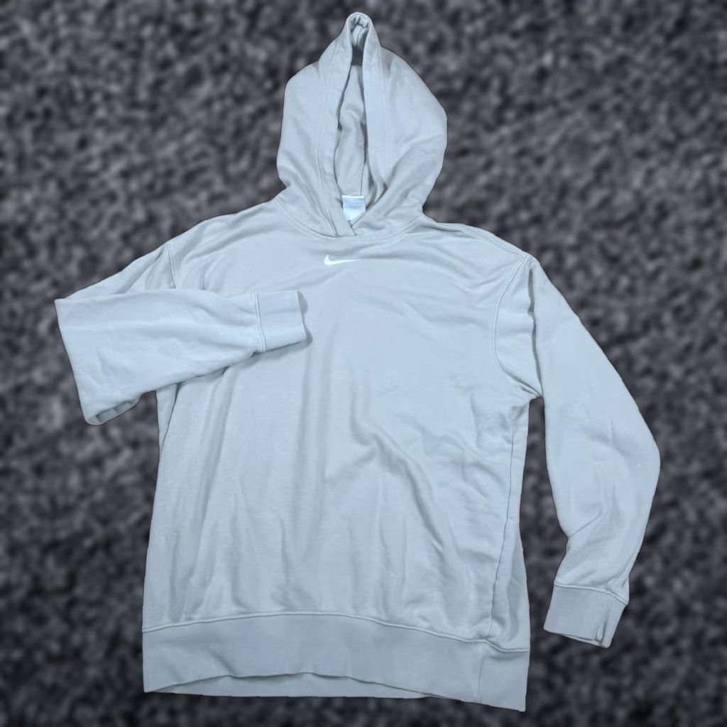 Nike VINTAGE Nike Hoodie Center Swoosh Mens Small Beige Cream Pullover Size US S / EU 44-46 / 1 - 1 Thumbnail