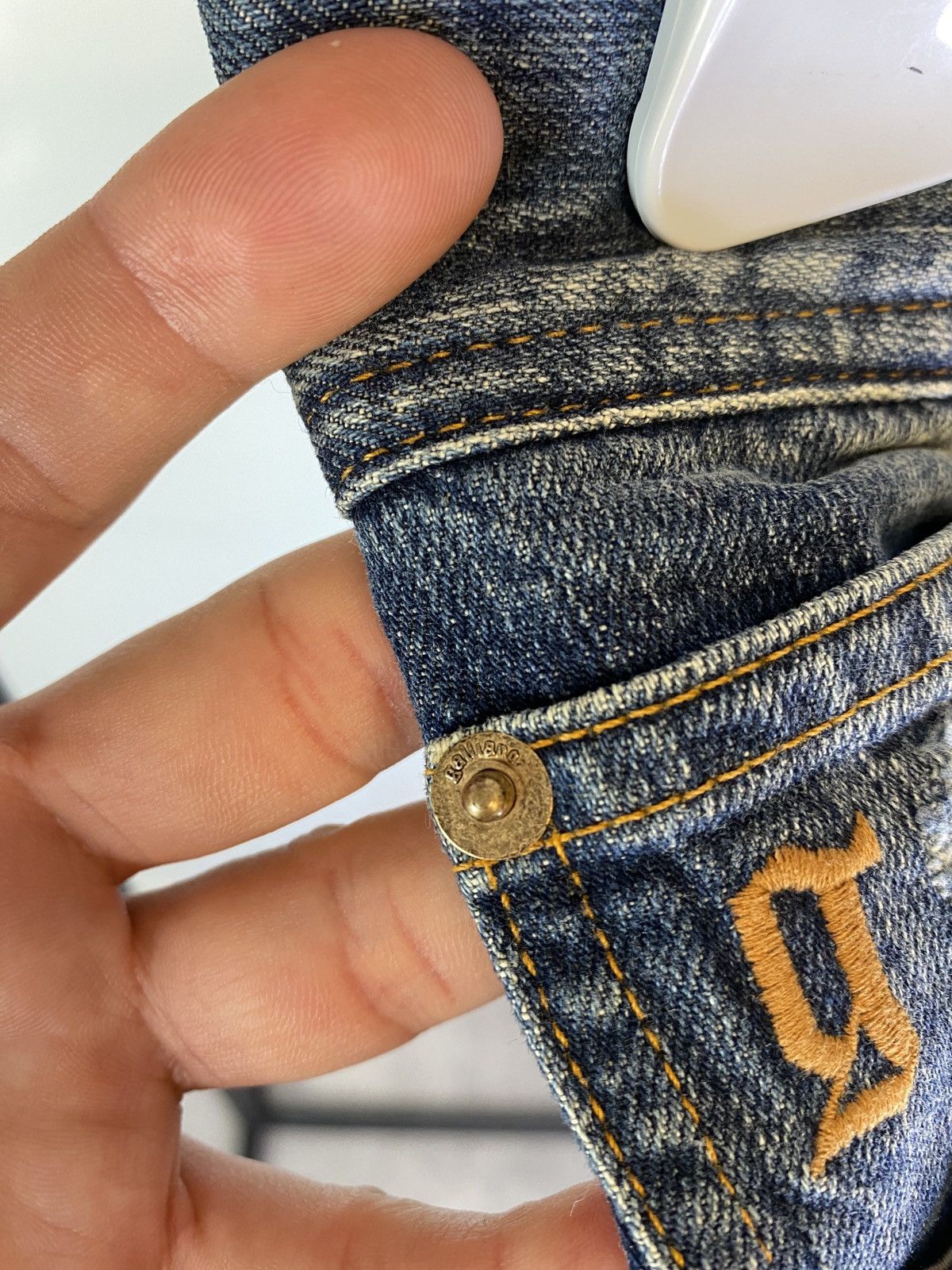 John Galliano Galliano Distressed Blue Jeans Denim Pants Size US 31 - 7 Thumbnail