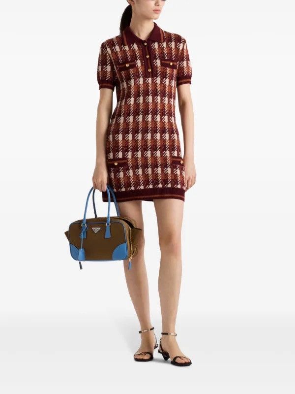 Prada 🔥$3250 VALUE🔥 Wool Knit Mini Dress Size S / US 4 / IT 40 - 3 Thumbnail