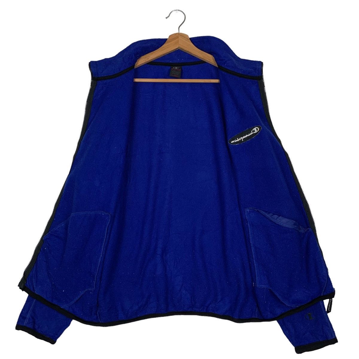 Champion Vintage Champion Embroidery Logo Blue Fleece Jacket #0004-C1 Size US L / EU 52-54 / 3 - 13 Thumbnail