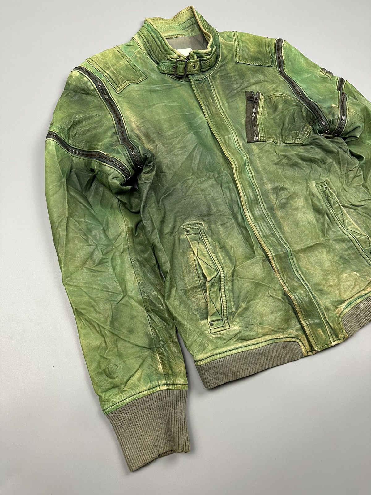 Diesel 🔥Very Rare🔥Vintage Diesel Leather Jacket Size US M / EU 48-50 / 2 - 6 Thumbnail