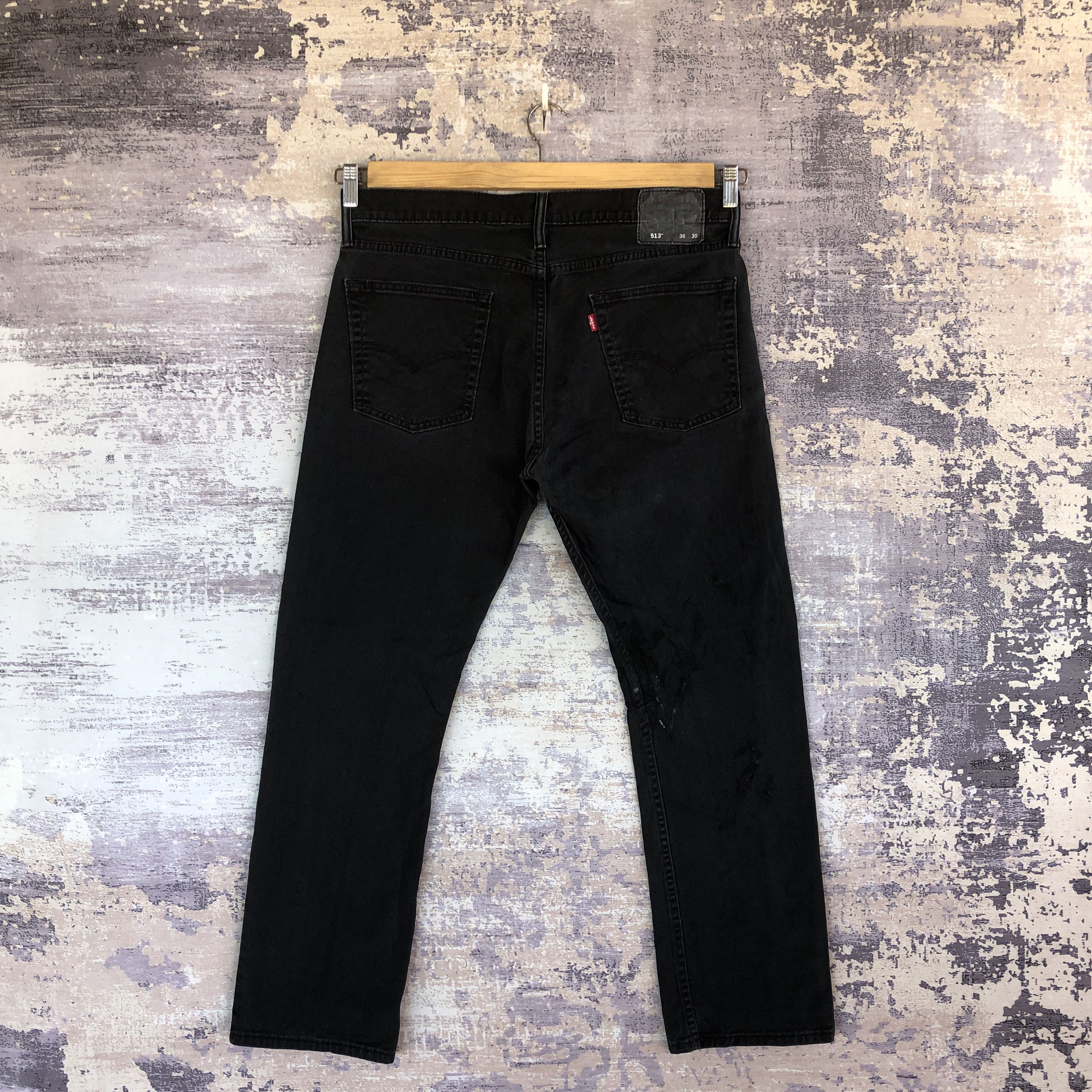 Levi's Vintage Levis 513 Faded Black Jeans Levis Slim Skinny Denim Size US 36 / EU 52 - 2 Thumbnail