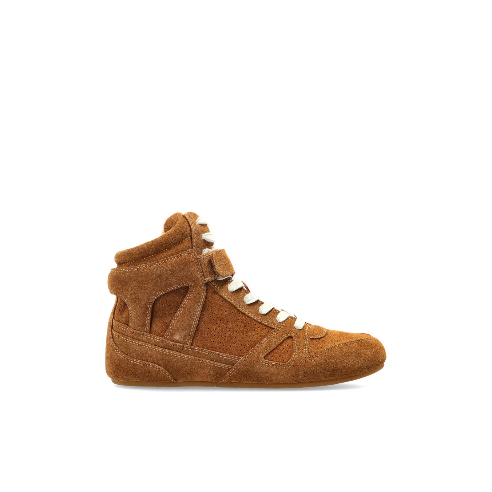 ISABEL MARANT Jenny High Brown Suede Sneakers New & Authenti