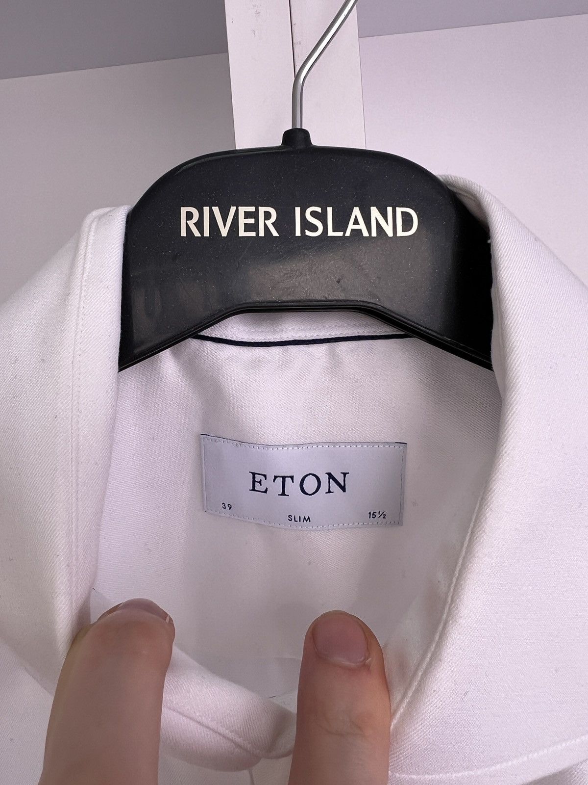 Eton × Vintage Vintage Eton Denim White Button Up Shirt Size US M / EU 48-50 / 2 - 8 Thumbnail