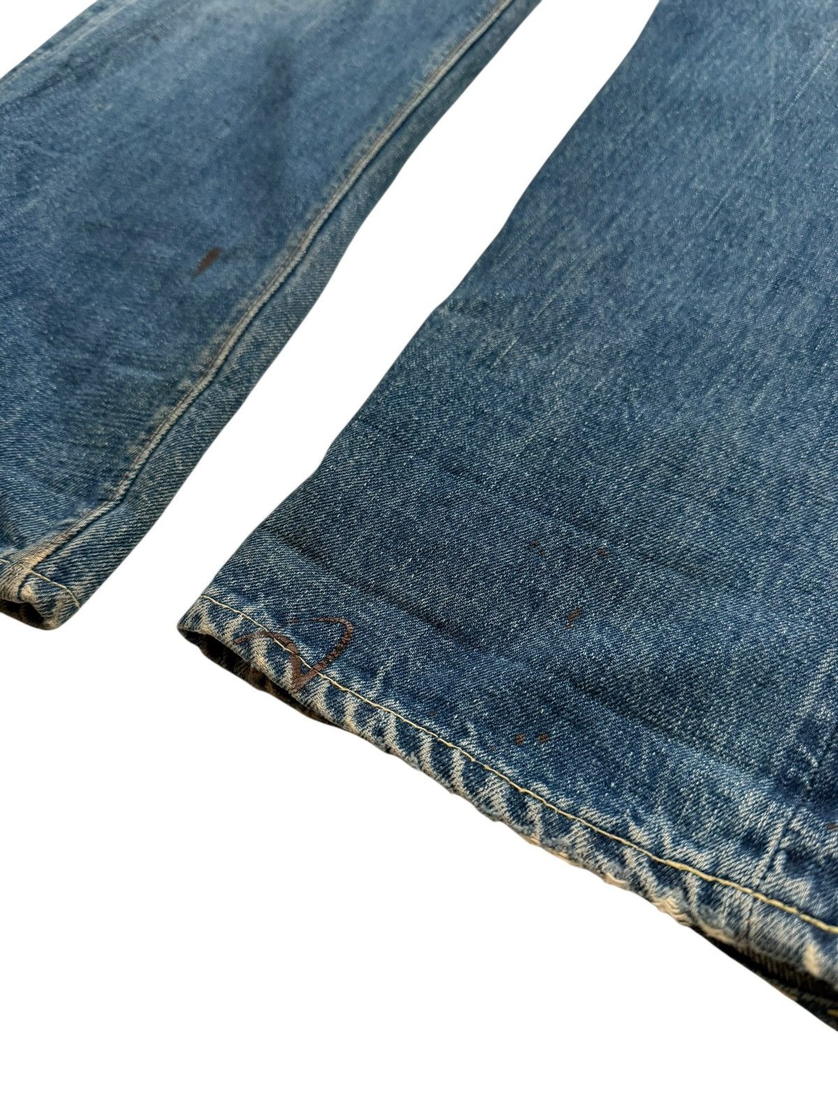 Levi's RARE OG 1960’s Big E Levi’s 501 Oil Splash Selvedge Denim Size US 38 / EU 54 - 9 Thumbnail