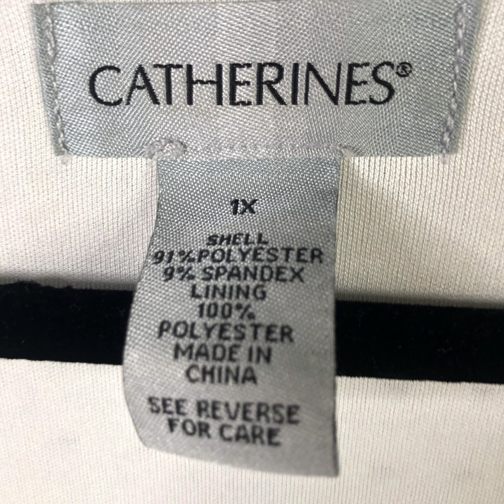 Vintage Catherines Dress Womens 1X White Eyelet Lace Midi Fit Flare Bell Sleeve Boho Size XL / US 12-14 / IT 48-50 - 5 Thumbnail