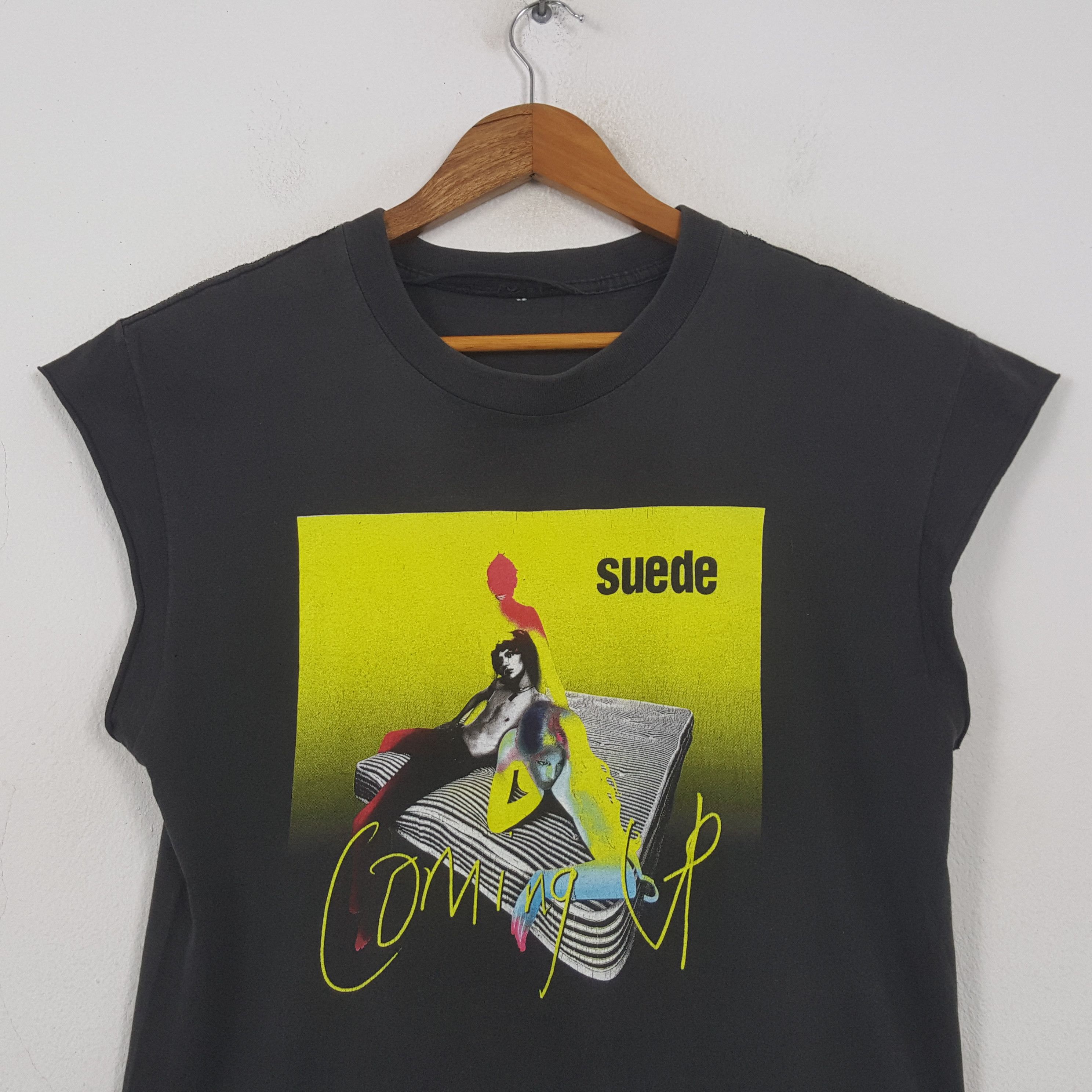 Band Tees Vintage Suede Coming Up English Rock Band Sleeves 32 Size US M / EU 48-50 / 2 - 2 Thumbnail