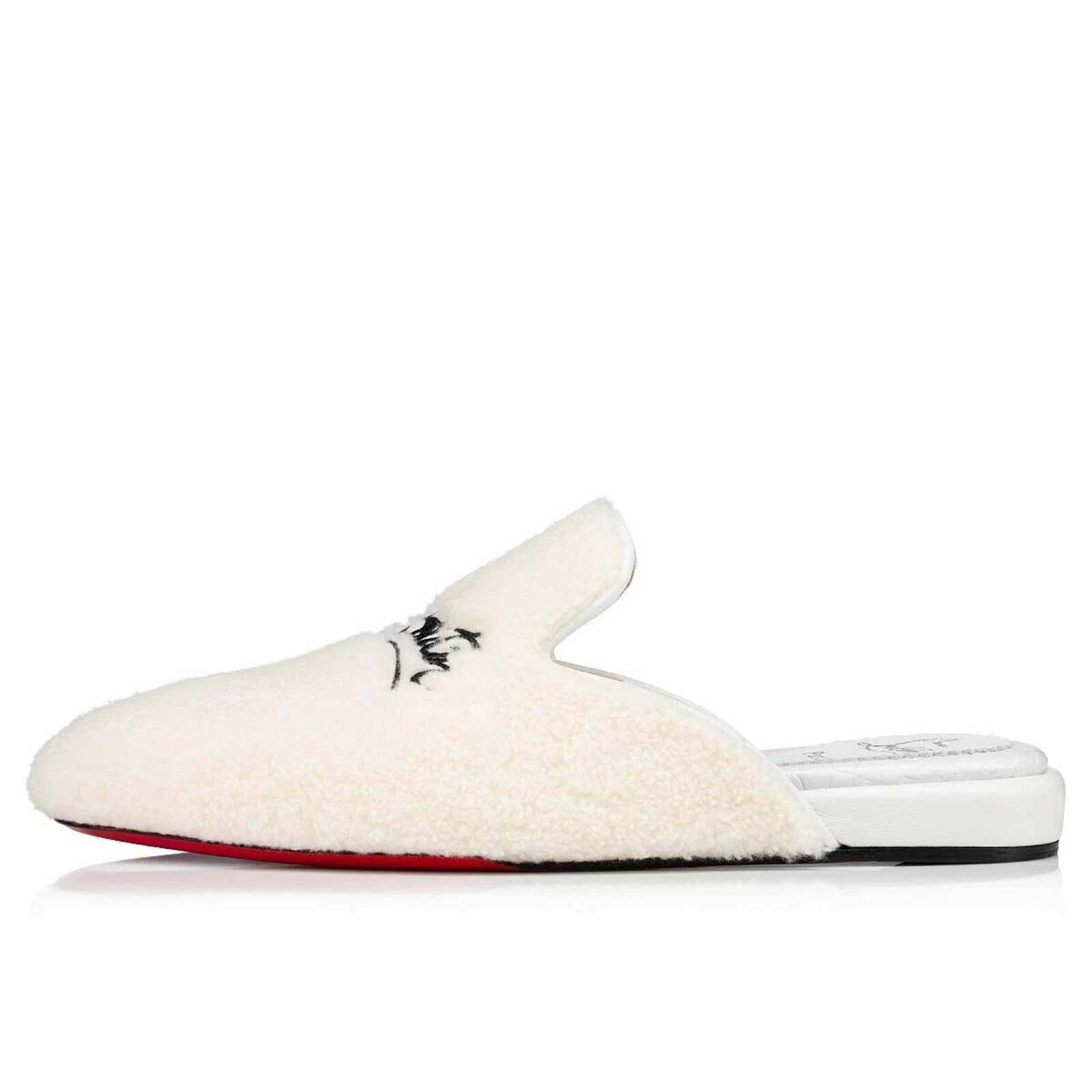 Christian Louboutin Christian Louboutin Navy Coolito Donna Flat White Logo Size US 7 / IT 37 - 8 Thumbnail