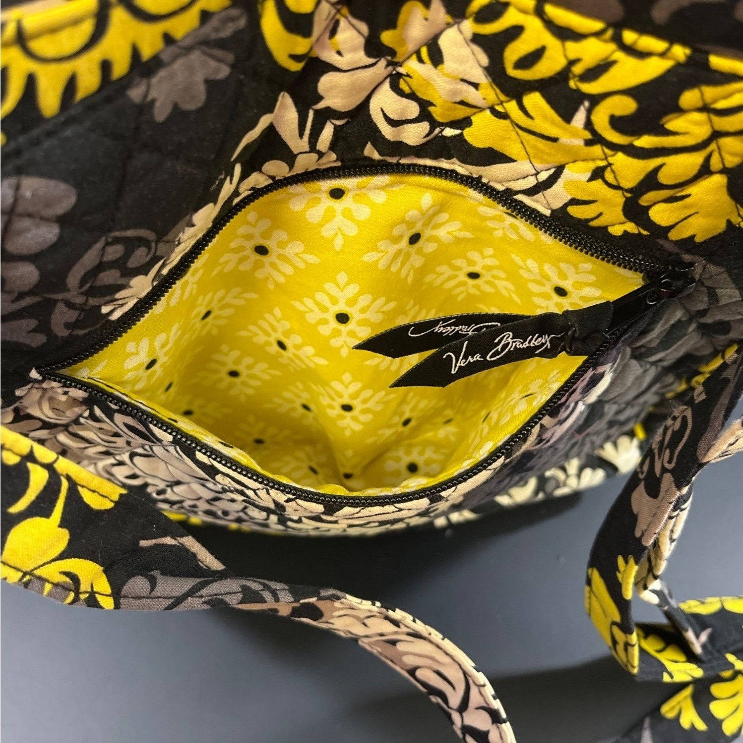 Vera Bradley Vera Bradley Women's Black/Yellow Purse/Crossbody SKU 5007 Size ONE SIZE - 6 Thumbnail