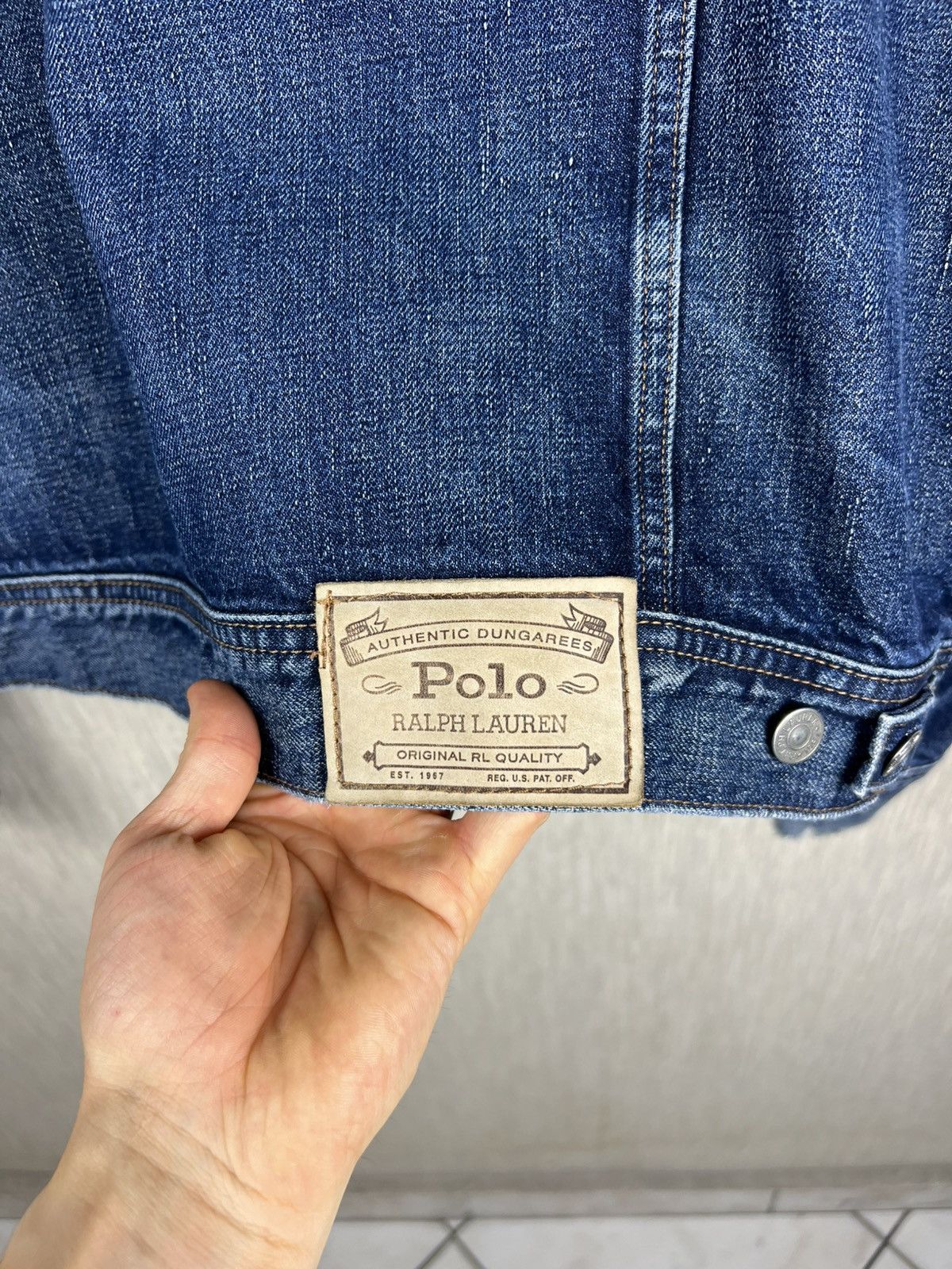Ralph Lauren Vintage Polo Ralph Lauren thrashed distressed denim jacket Size US XXL / EU 58 / 5 - 20 Thumbnail