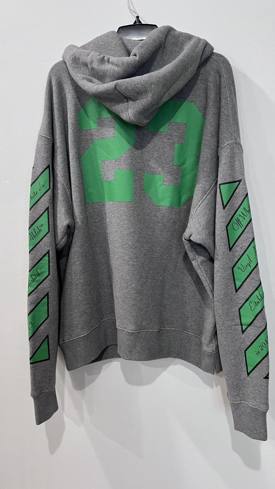 Off-White New Gray Varsity Hoodie by Off-White Size Large Size US L / EU 52-54 / 3 - 8 Thumbnail