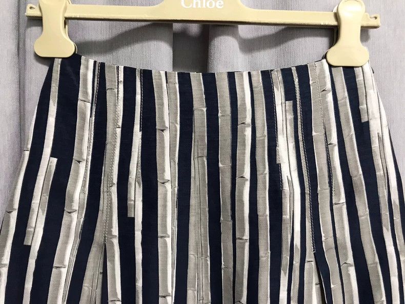 Loro Piana LORO PIANA Silk linen three-dimensional fit cut waist plea Size 25" / US 0 / IT 36 - 3 Thumbnail