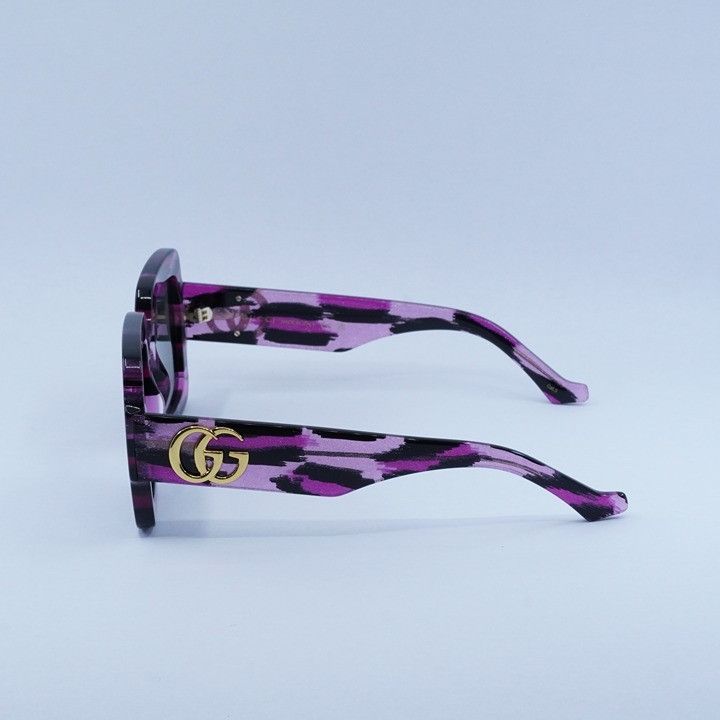 Gucci Gucci GG1547S 003 Sunglasses Glitter Fuchsia With Black Size ONE SIZE - 4 Thumbnail