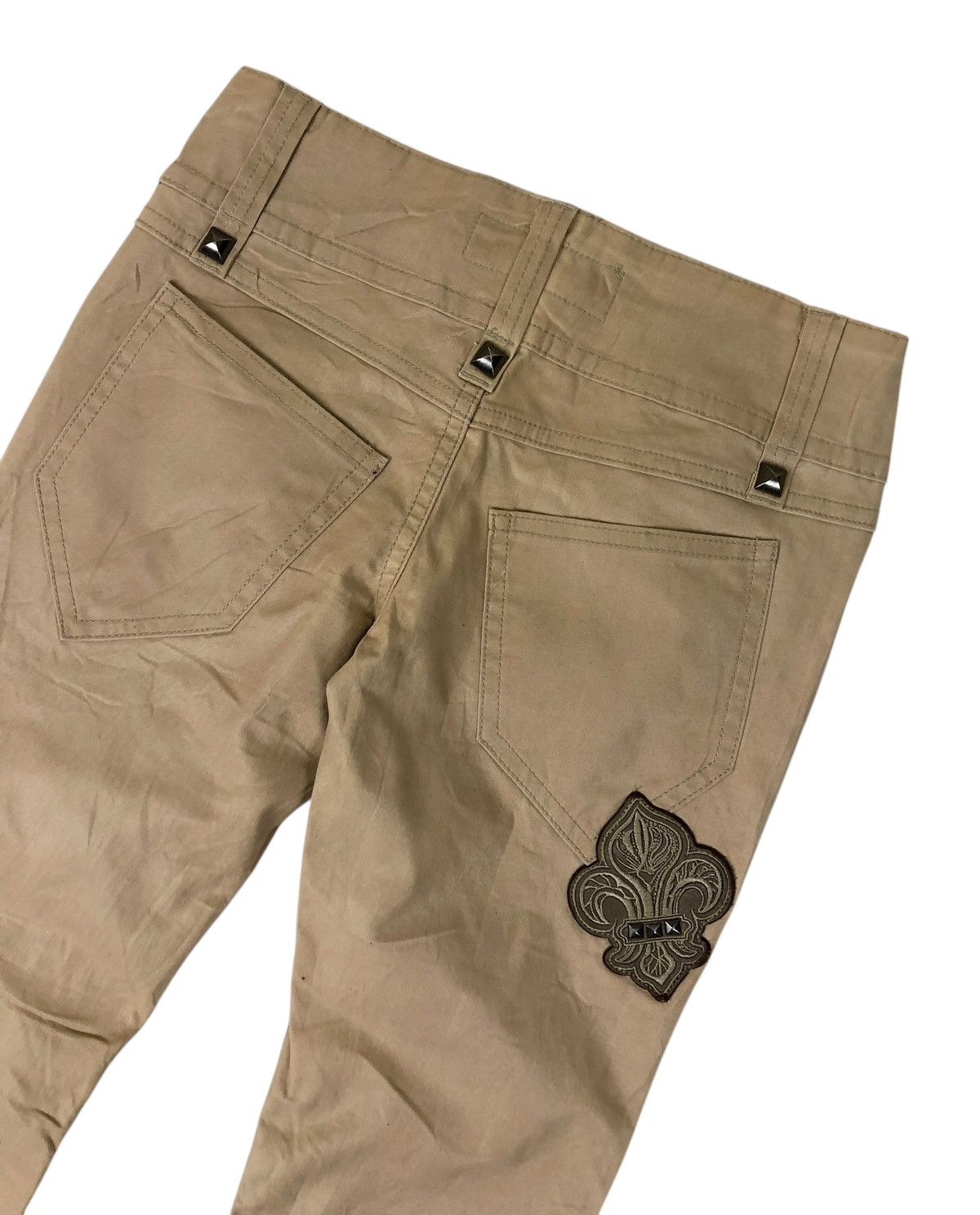 Japanese Brand Super Flare Cook Jeans Low Rise Waxed Cotton Casual Pants Size US 30 / EU 46 - 12 Thumbnail