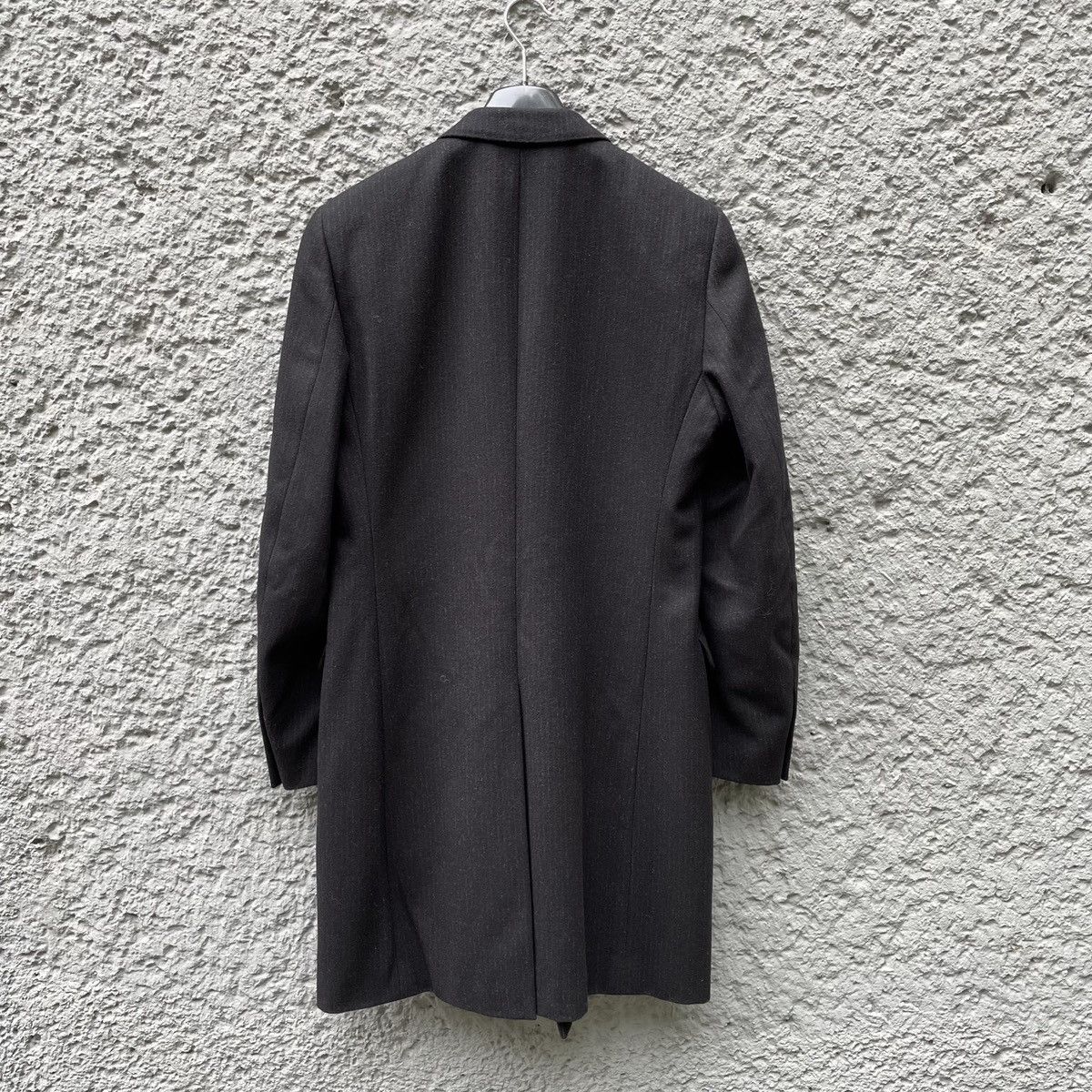 Dior Dior Homme Black Wool Pinstripe Single-Breasted Coat Jacket Size US L / EU 52-54 / 3 - 2 Thumbnail