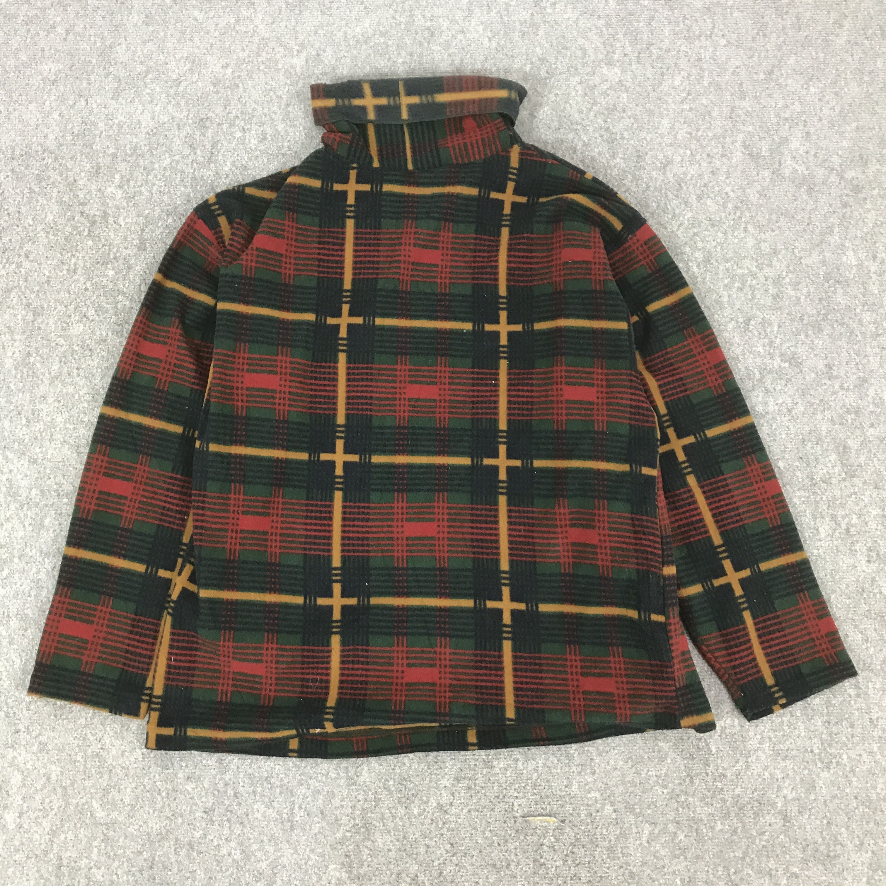 Japanese Brand LEYTON HOUSE RACING TEAM FLEECE TARTAN SWEATSHIRT K76B3 Size US L / EU 52-54 / 3 - 3 Thumbnail