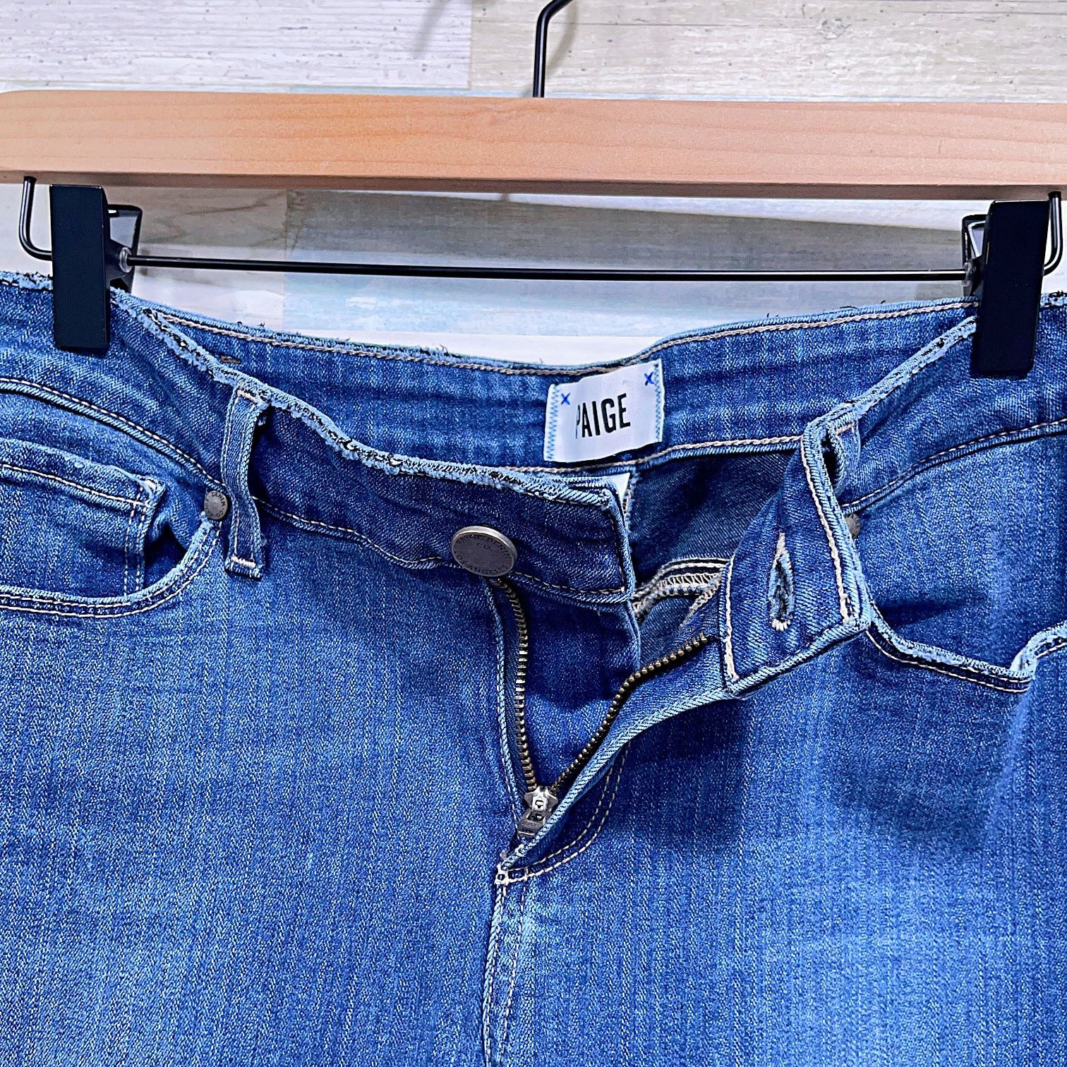 Paige PAIGE Skyline Ankle Peg Skinny Jeans Dark Wash Mid Rise 29 Size 29" - 3 Thumbnail
