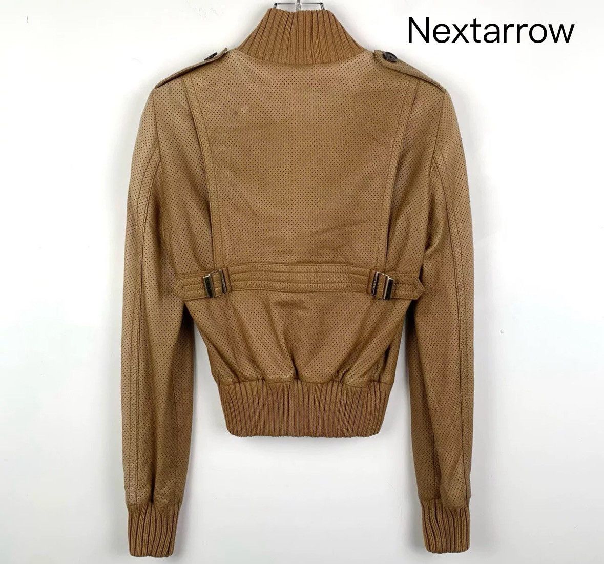 Gucci Gucci horseneck buckle brown leather jacket zipper jacket Size US S / EU 44-46 / 1 - 2 Thumbnail