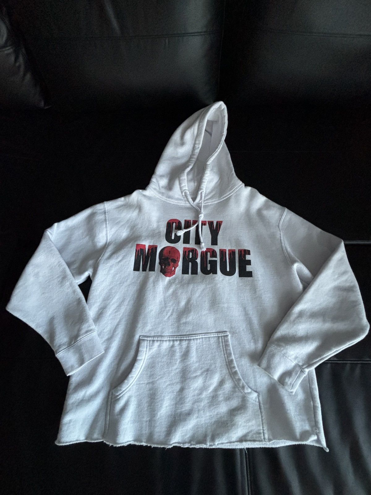 REVENGE × City Morgue Arch Logo Claw Hoodie White｜関送無料 REVENGE × City Morgue Arch Logo Claw Hoodie White｜関送無料