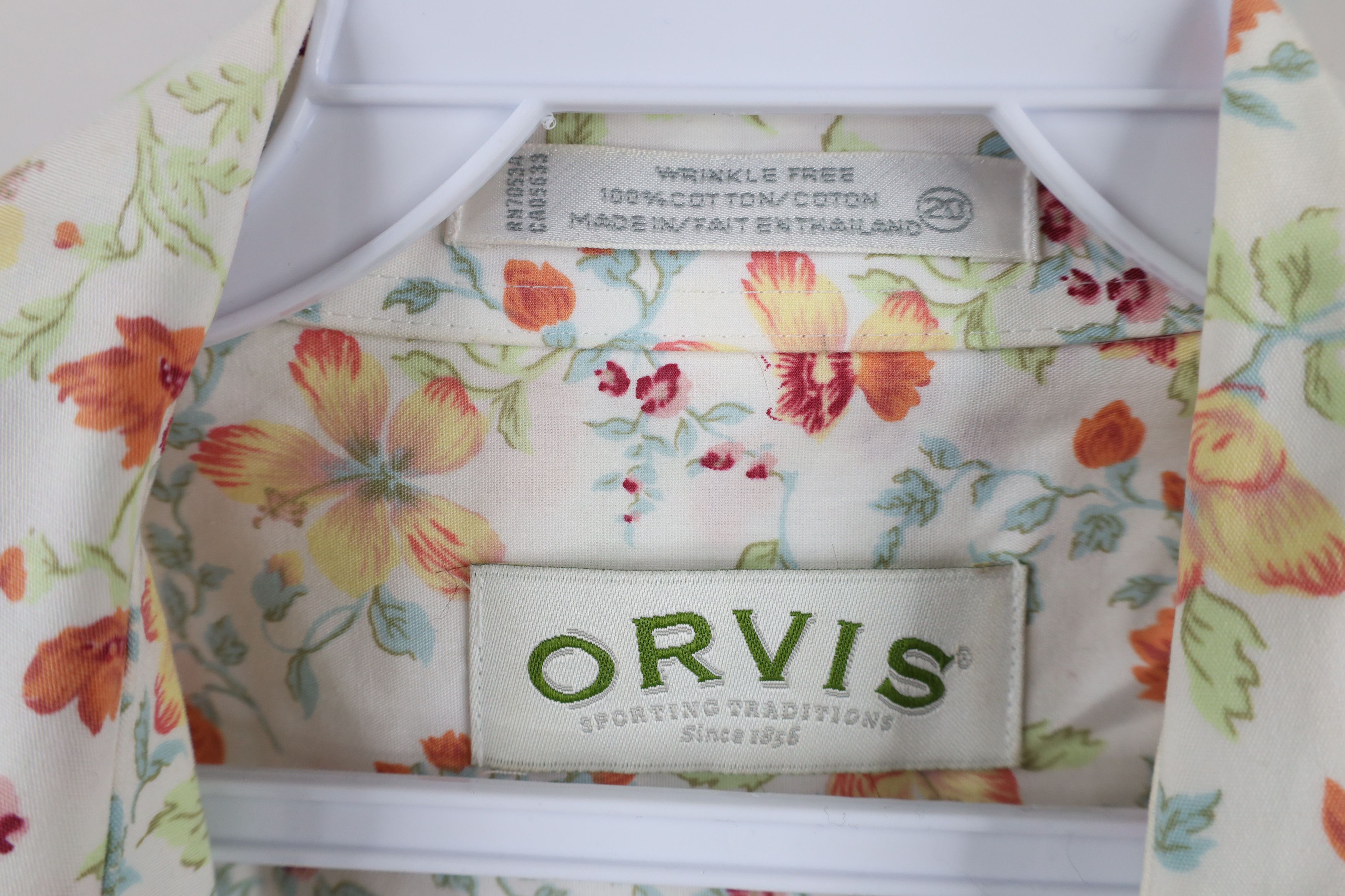 Orvis × Vintage Vintage 90s Orvis Over Print Collared Button Shirt Cotton Size 3XL / US 20-22 - 4 Thumbnail