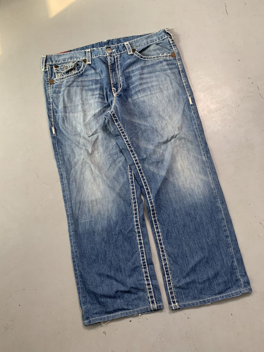 True Religion Vintage true religion baggy fit denim 46 size Size US 44 / EU 60 - 2 Thumbnail