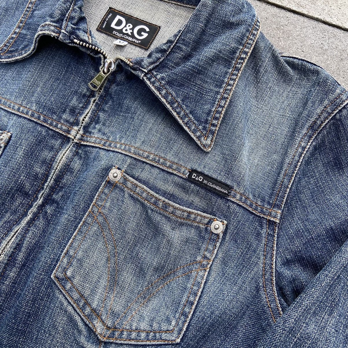 Dolce & Gabbana 📌 Vintage Dolce&Gabanna Y2K Denim Jacket Size M / US 6-8 / IT 42-44 - 3 Thumbnail